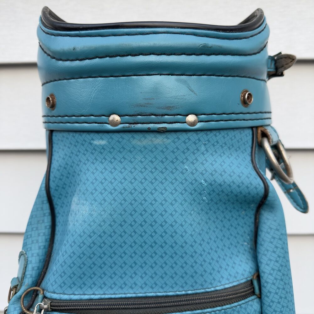 Vintage Ron Miller Pro Model 6Way Divider Teal Vibrant Blue Leather