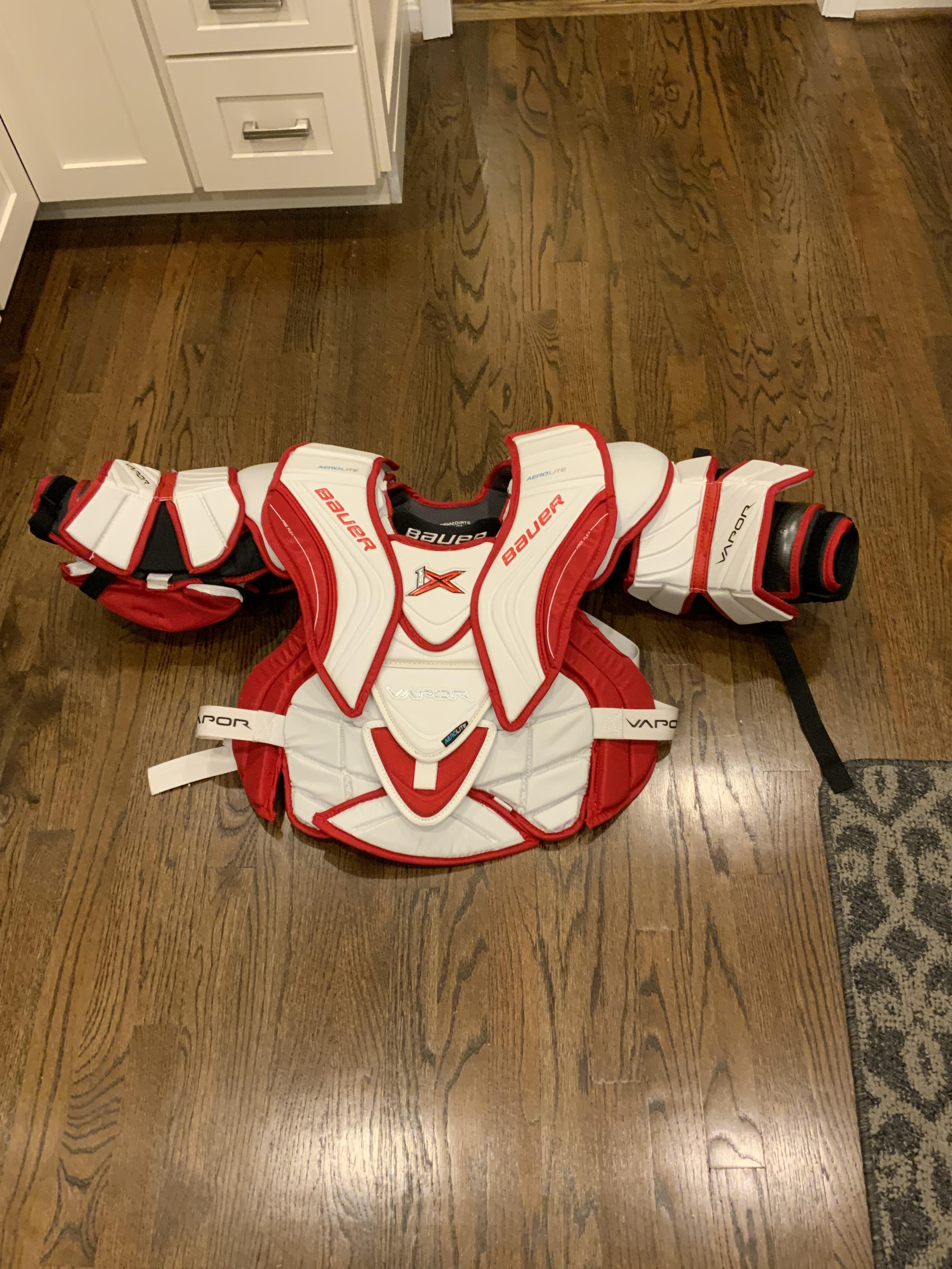 New Medium Bauer Vapor 1X Goalie Chest Protector SidelineSwap