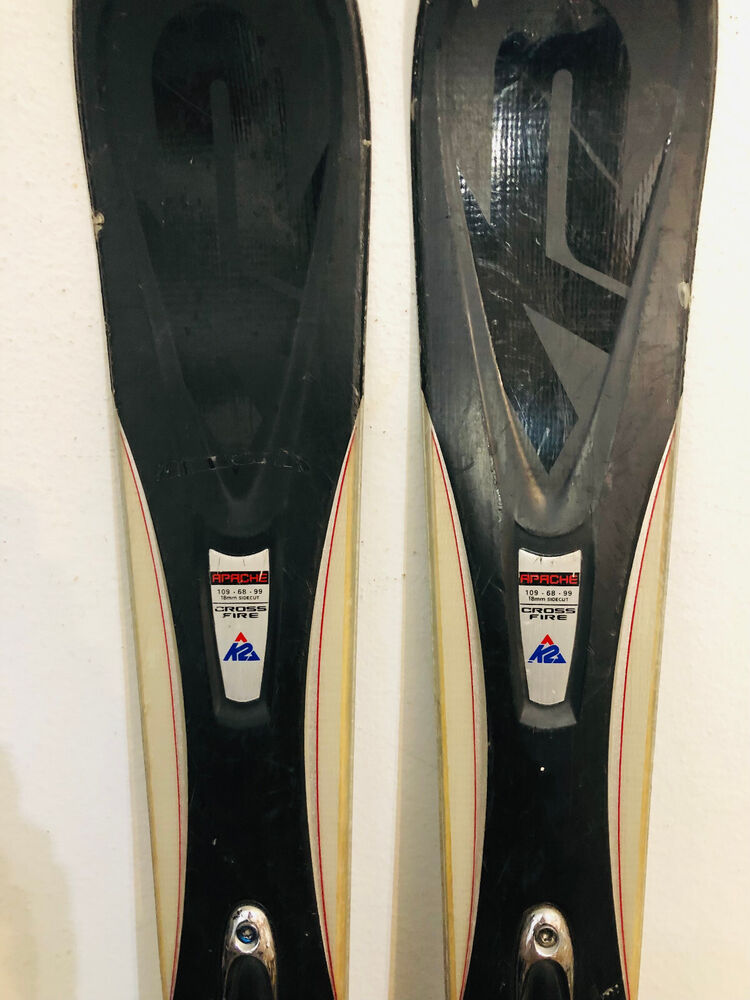 K2 Apache Crossfire Men's Downhill Skis Size 174 cm. Salomon Bindings FRESH TUNE SidelineSwap