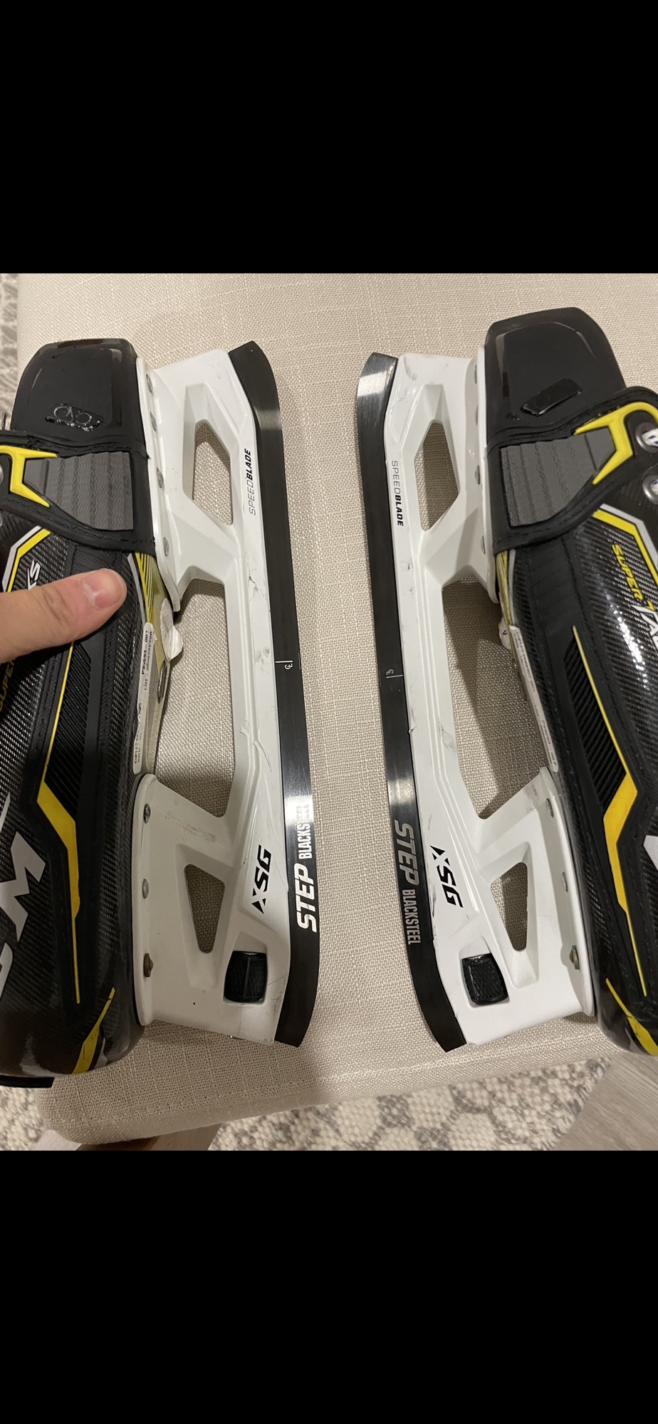 CCM Pro Stock Size 10 AS3 Super Tacks pro Hockey Goalie Skates