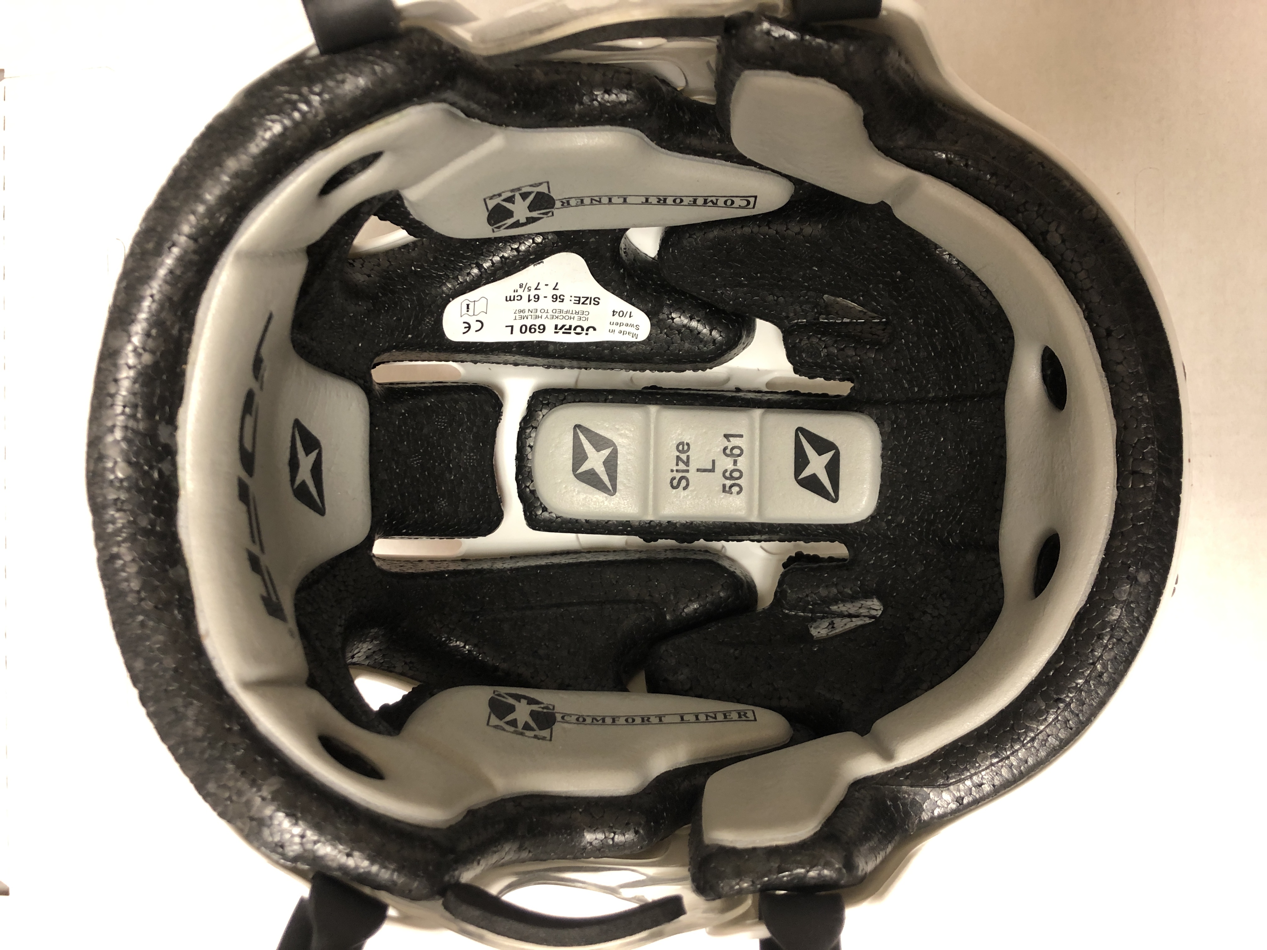 Senior Jofa 690 Hockey Helmet White Large Lg L sr SidelineSwap