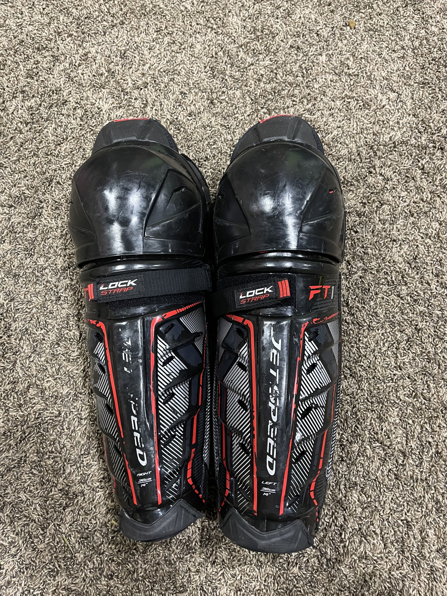 CCM Pro Stock JetSpeed FT1 Shin Pads SidelineSwap