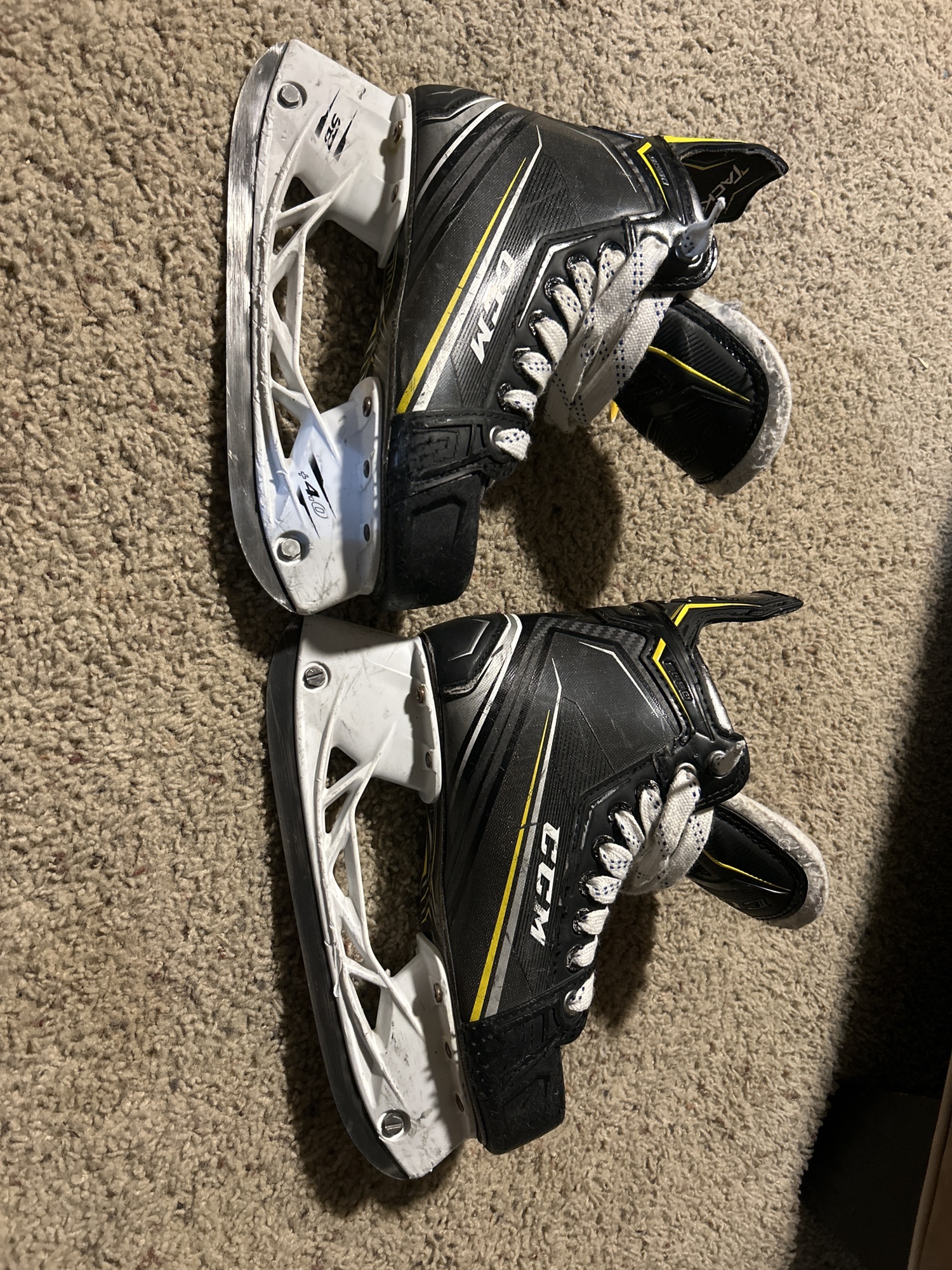 Used CCM Regular Width Size 3 Tacks 9090 Hockey Skates SidelineSwap