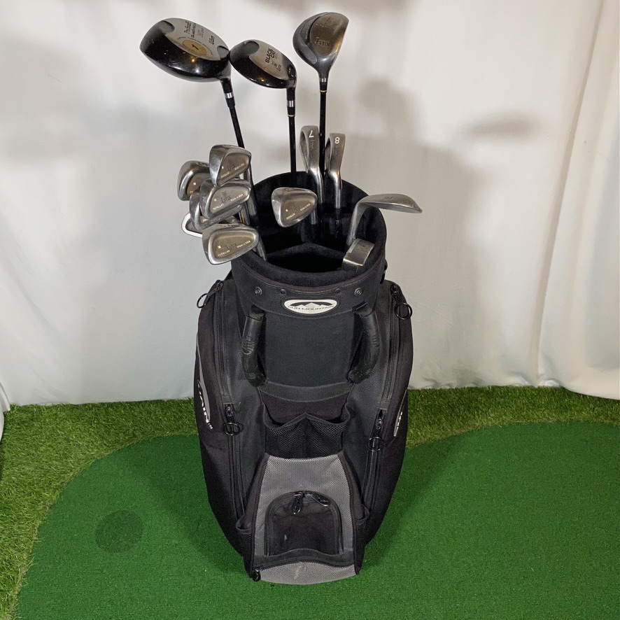 Mens Right Handed Lynx Golf Club Set With Sun Mountain Golf Bag