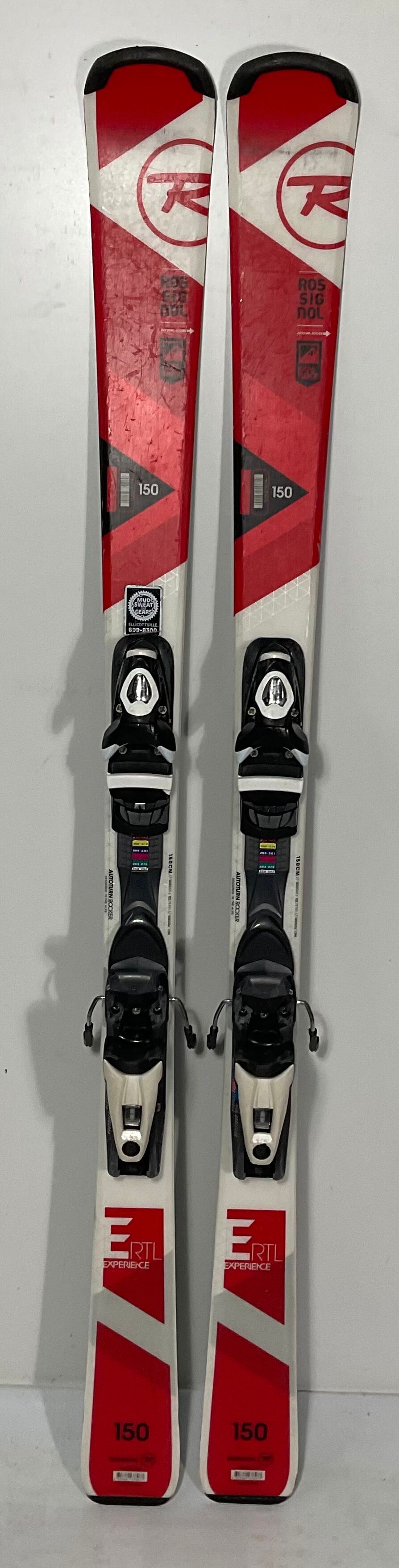 Used Rossignol 150cm All Mountain Experience RTL Skis With Bindings Max