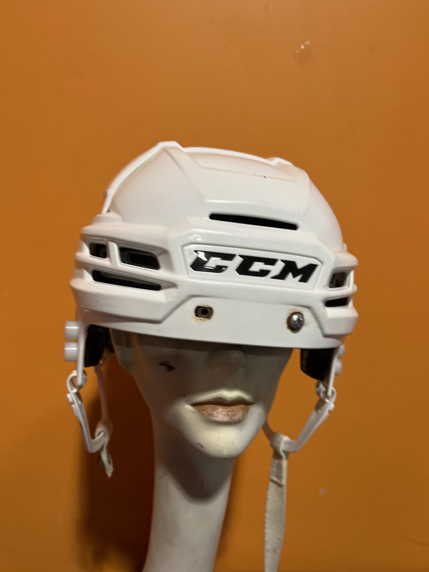 Used White CCM Tacks 910 Pro Stock Helmet Medium SidelineSwap