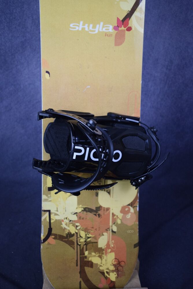 K2 SKYLA SNOWBOARD SIZE 147 CM WITH NEW PICCO MEDIUM BINDINGS