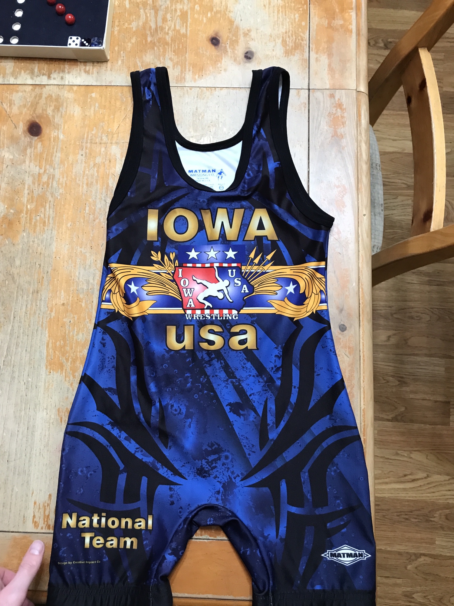 Iowa National Team Wrestling singlet SidelineSwap