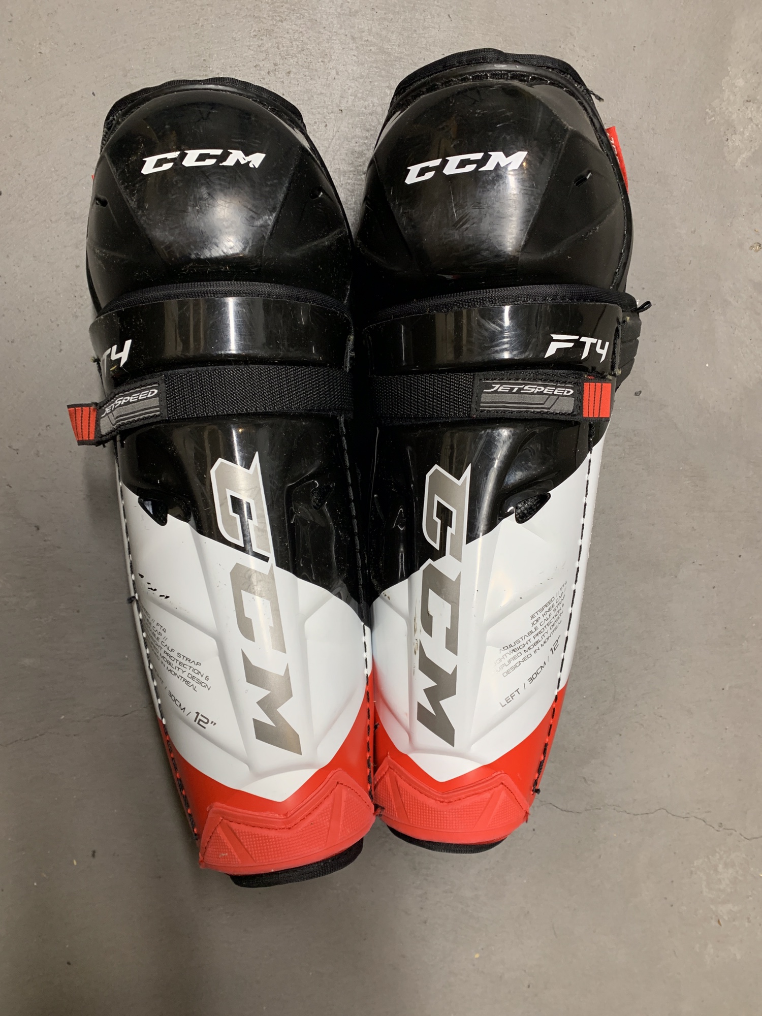 CCM JetSpeed FT4 Shin Pads SidelineSwap