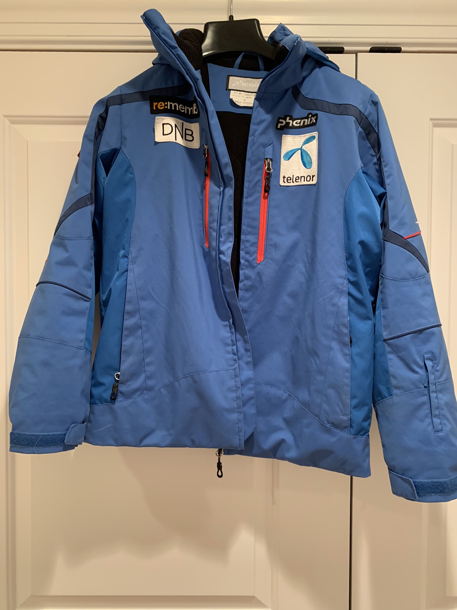 PHENIX 2018 SKI JACKET NORWAY ALPINE TEAM JUNIOR LOGO NAVY 18 (Used) SidelineSwap