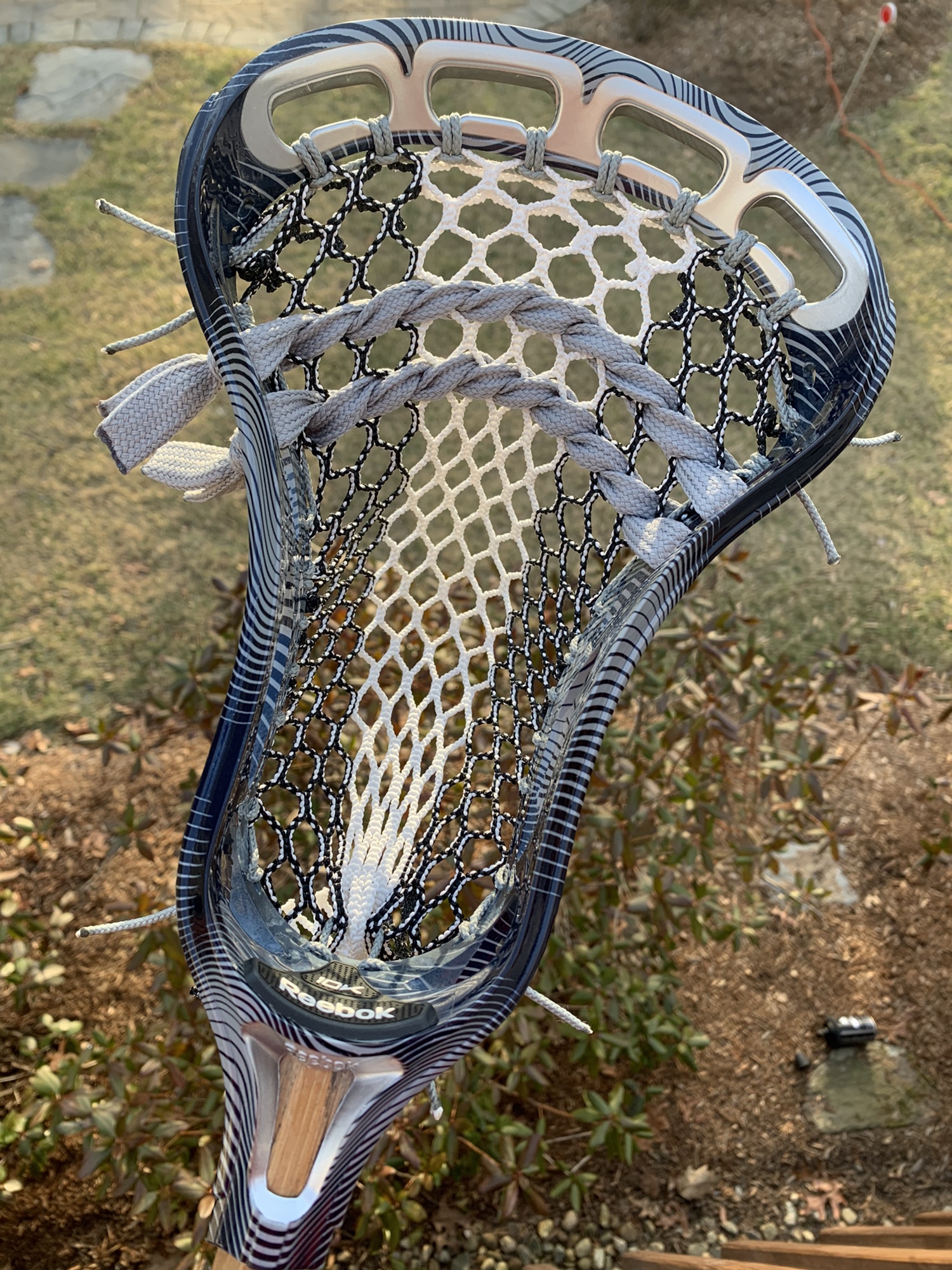 NEW Rare Reebok 10K Lacrosse head CUSTOM Strung w/ Semisoft mesh