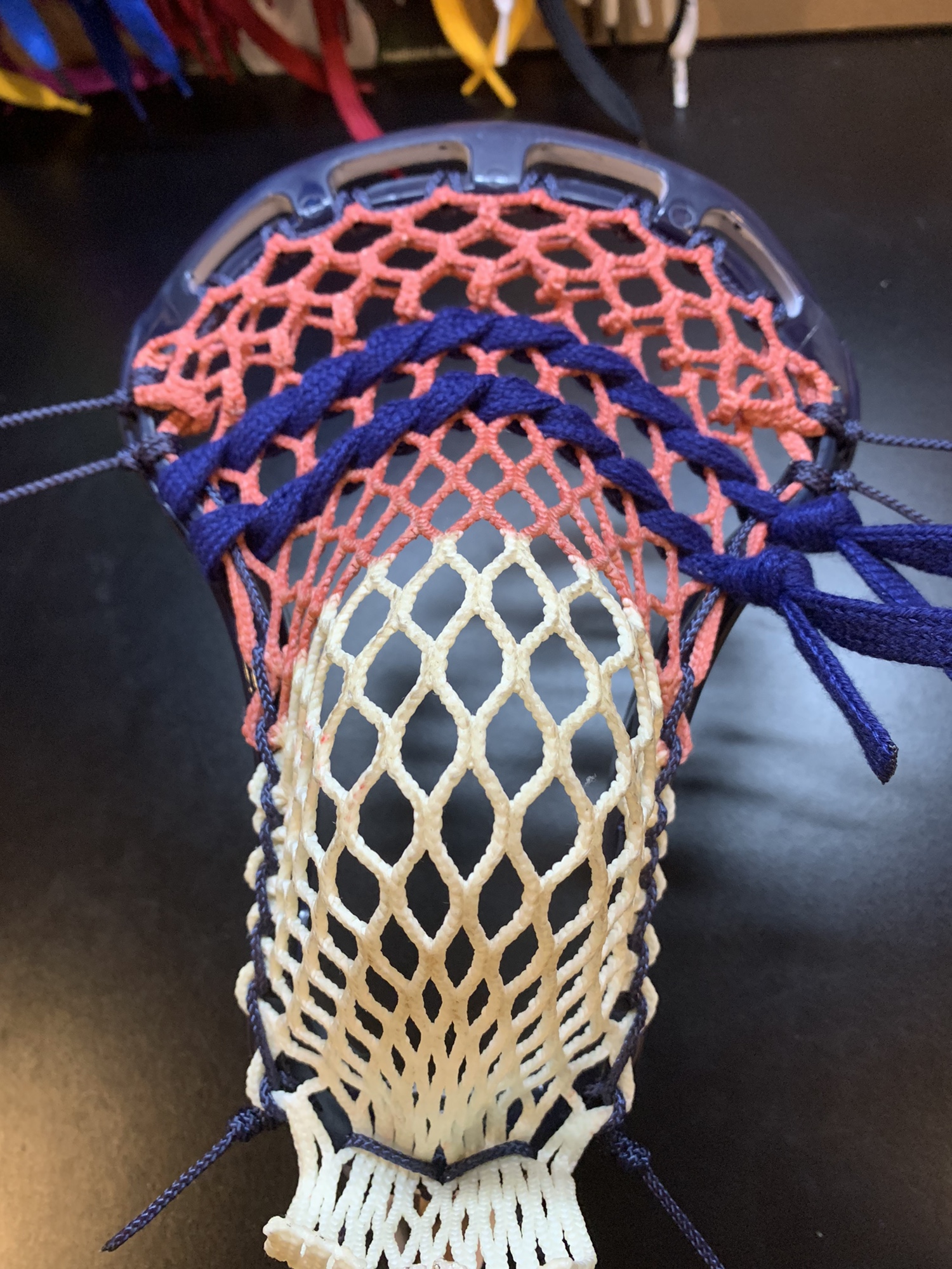 Lightly Used Reebok 10k Mens Lacrosse head Custom strung w/ semisoft