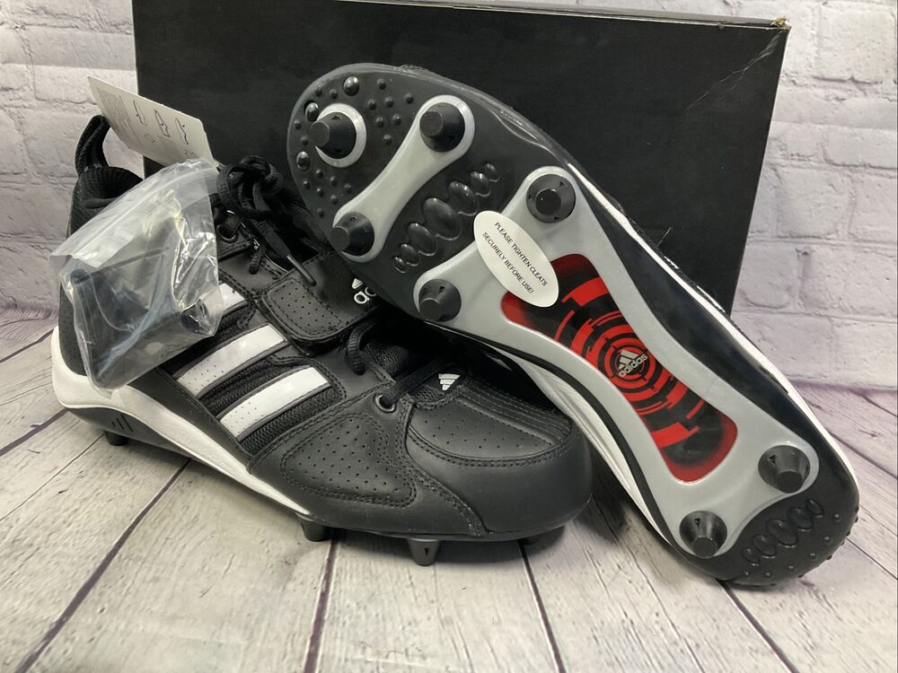 Adidas Corner Blitz 3/4 D Mens Football Cleats Size 10 Black White New