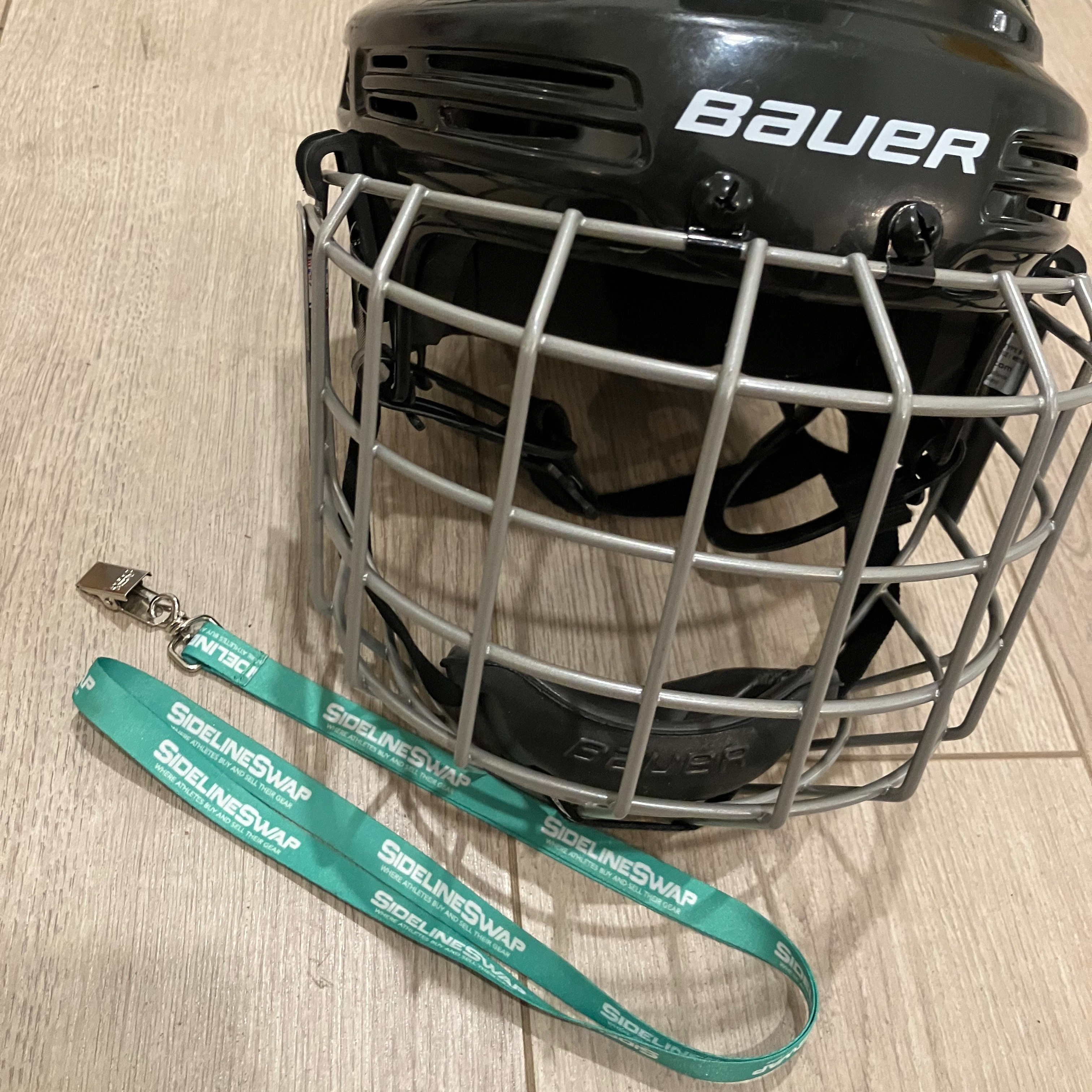Bauer Helmet & Cage Medium HH2100M Black Used SidelineSwap