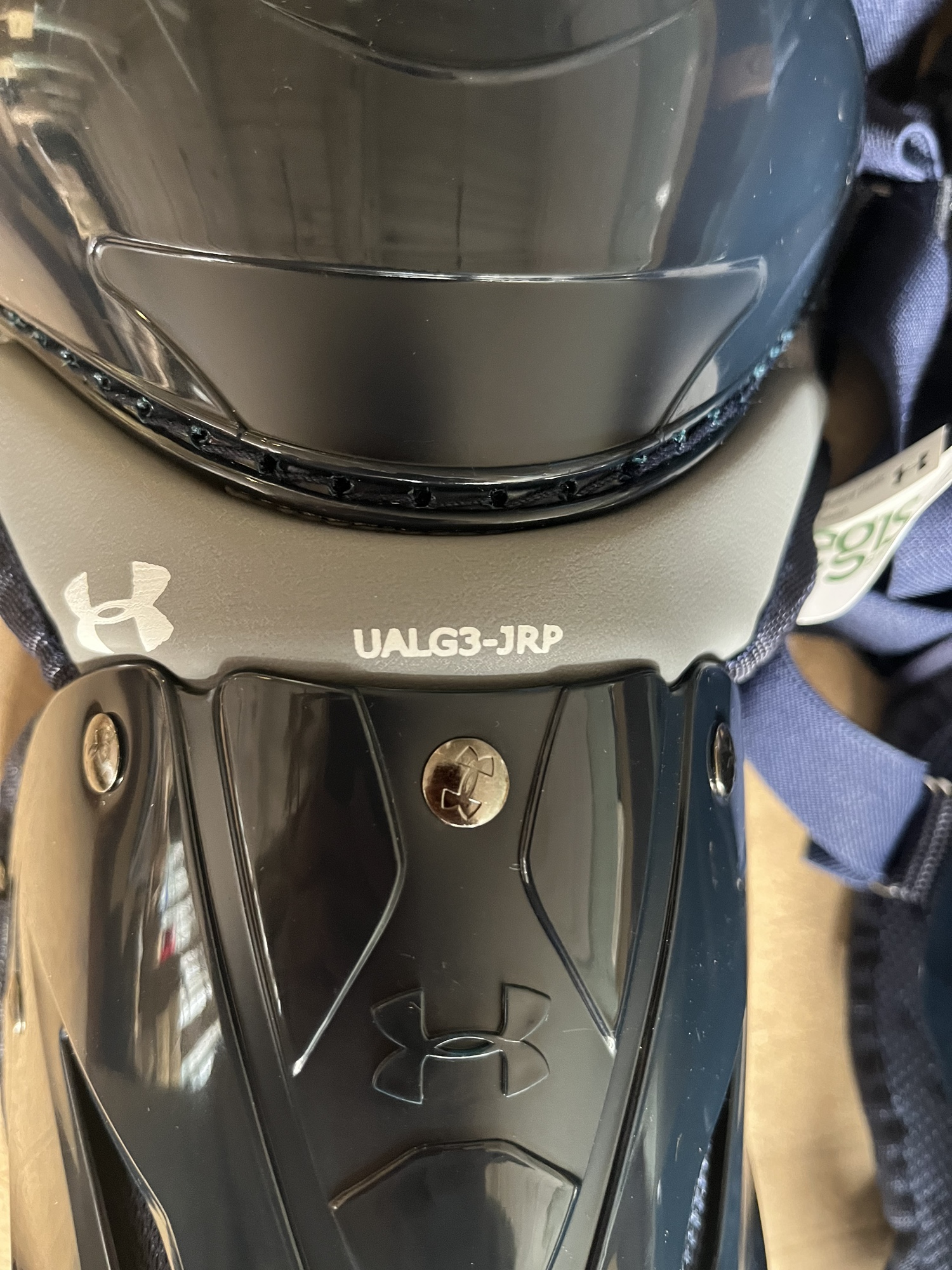 New Intermediate Under Armour Catcher's Leg Guards Black 13" SidelineSwap