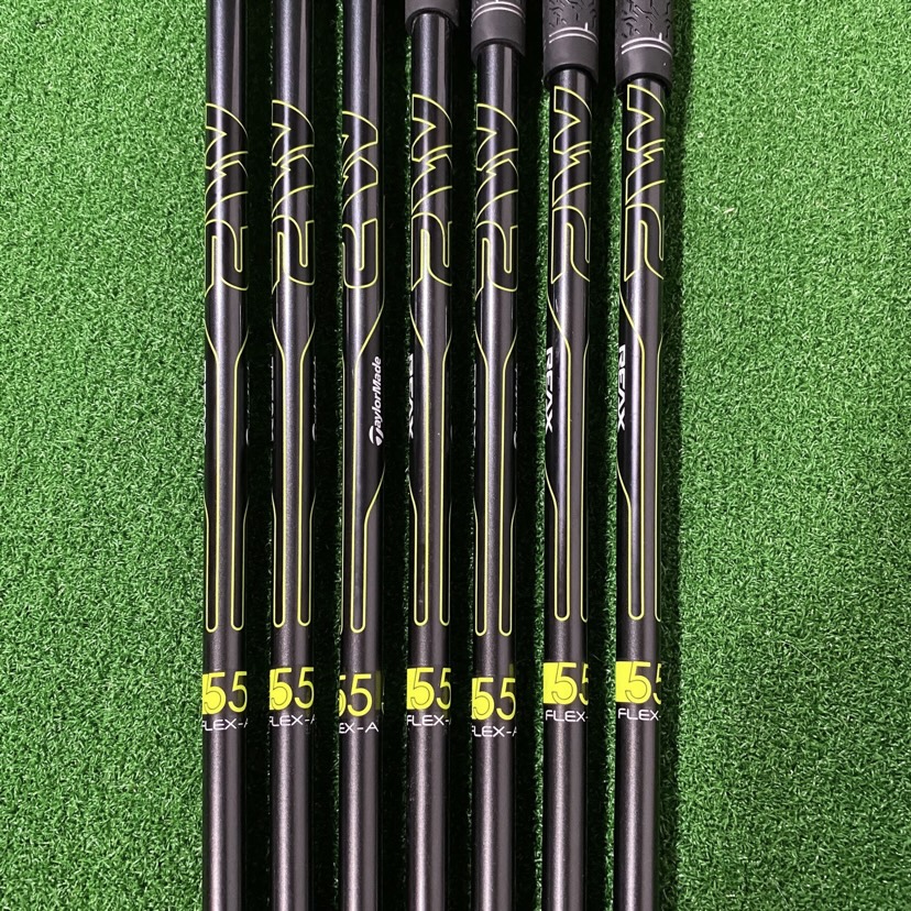 Taylormade M2 REAX Graphite Golf Shaft Set 4PW A Flex 0.370 Parallel Tip SidelineSwap