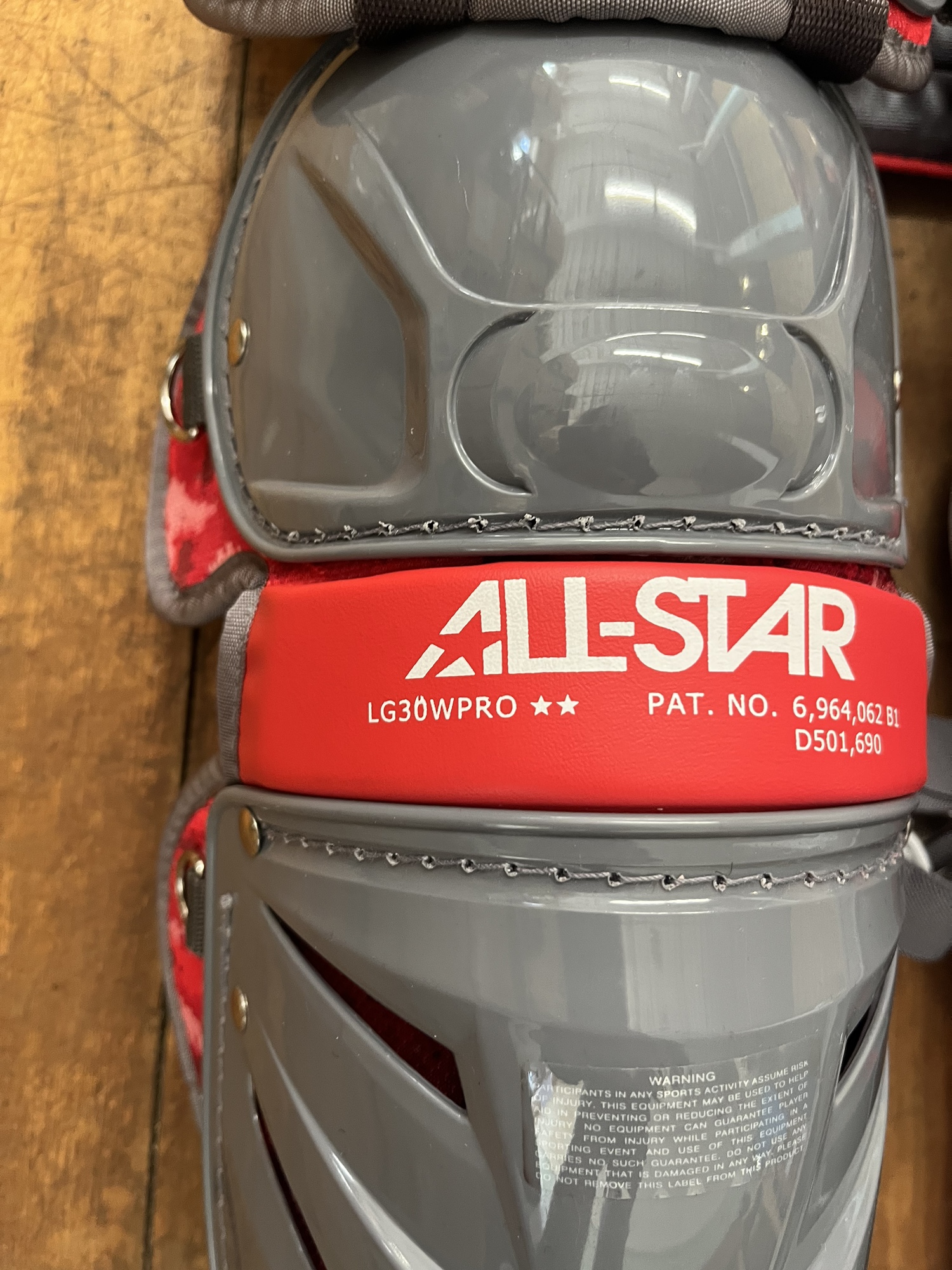 New AllStar Classic Pro Catcher's Red and Grey Camo Set SidelineSwap