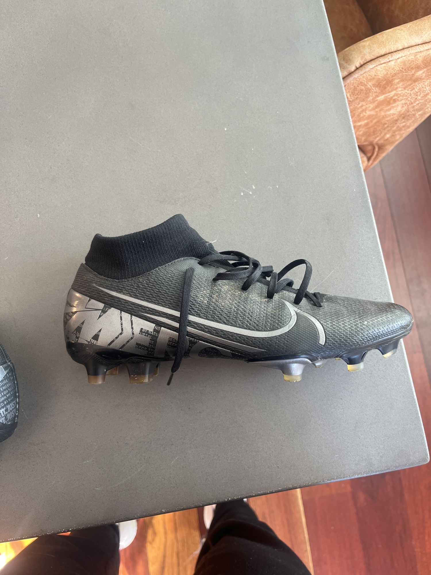 mercurial cleats black