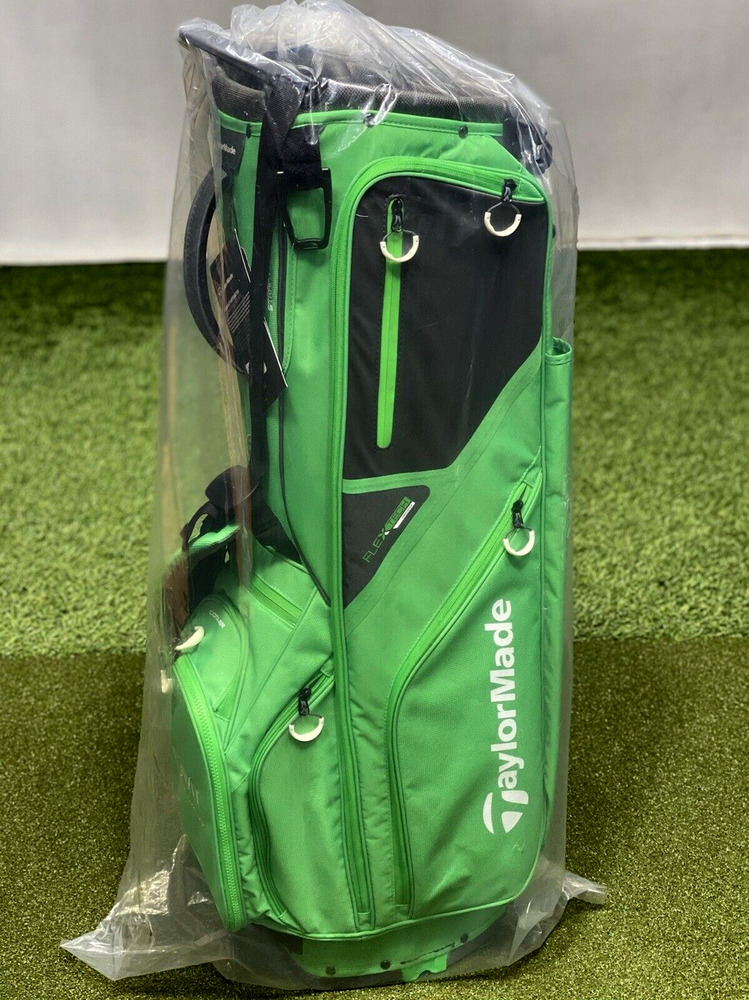 TaylorMade 2022 FlexTech Crossover Stand Carry Golf Bag Green 14Way