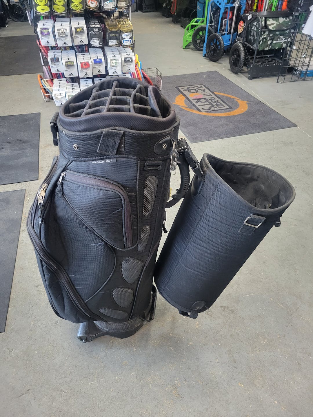 Used Datrek Golf Bag W Hard Cover Hard Case Wheeled Golf Travel Bags