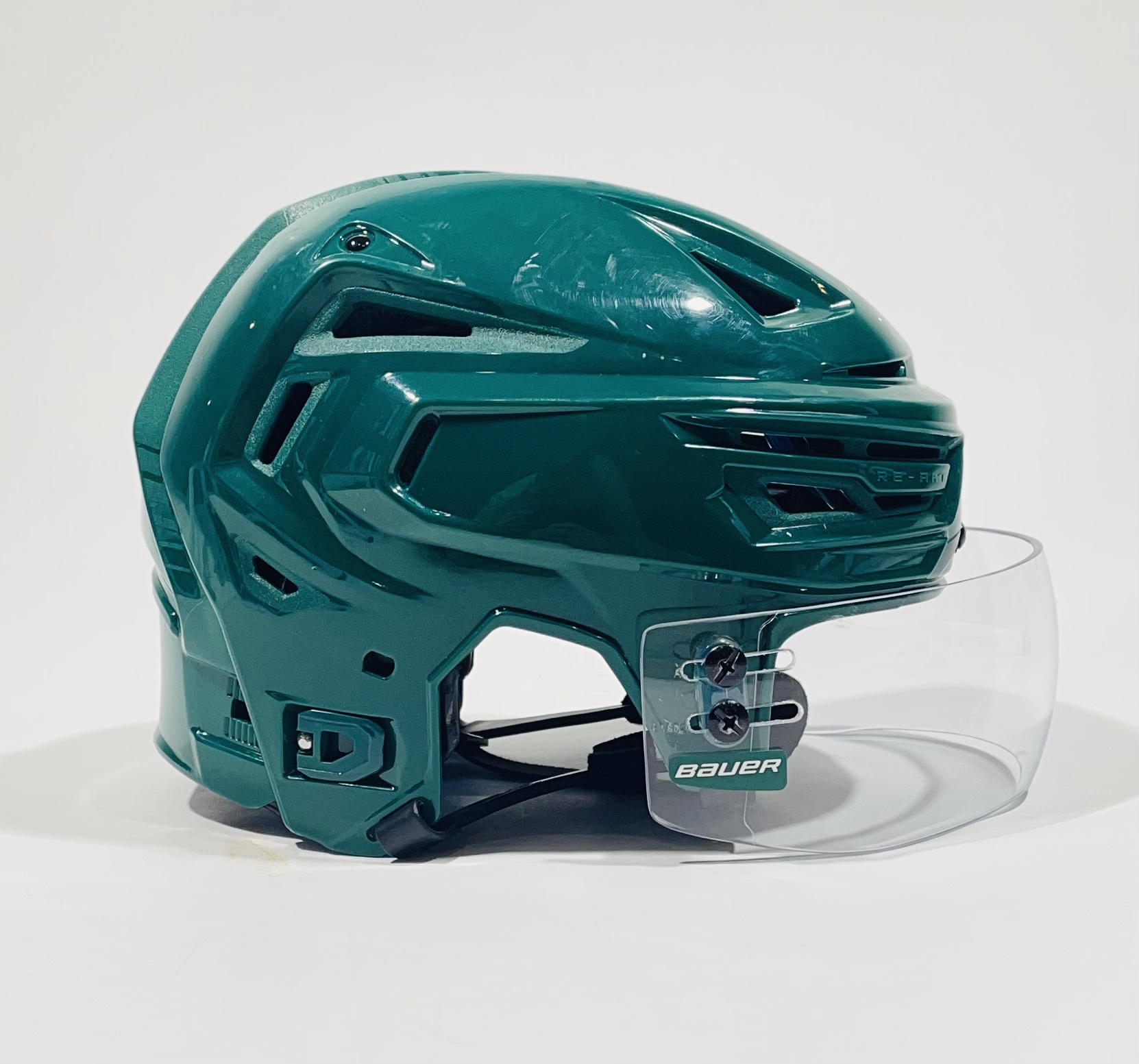 Small Bauer ReAkt 150 Helmet w/ Bauer Visor NHL Pro Stock Minnesota