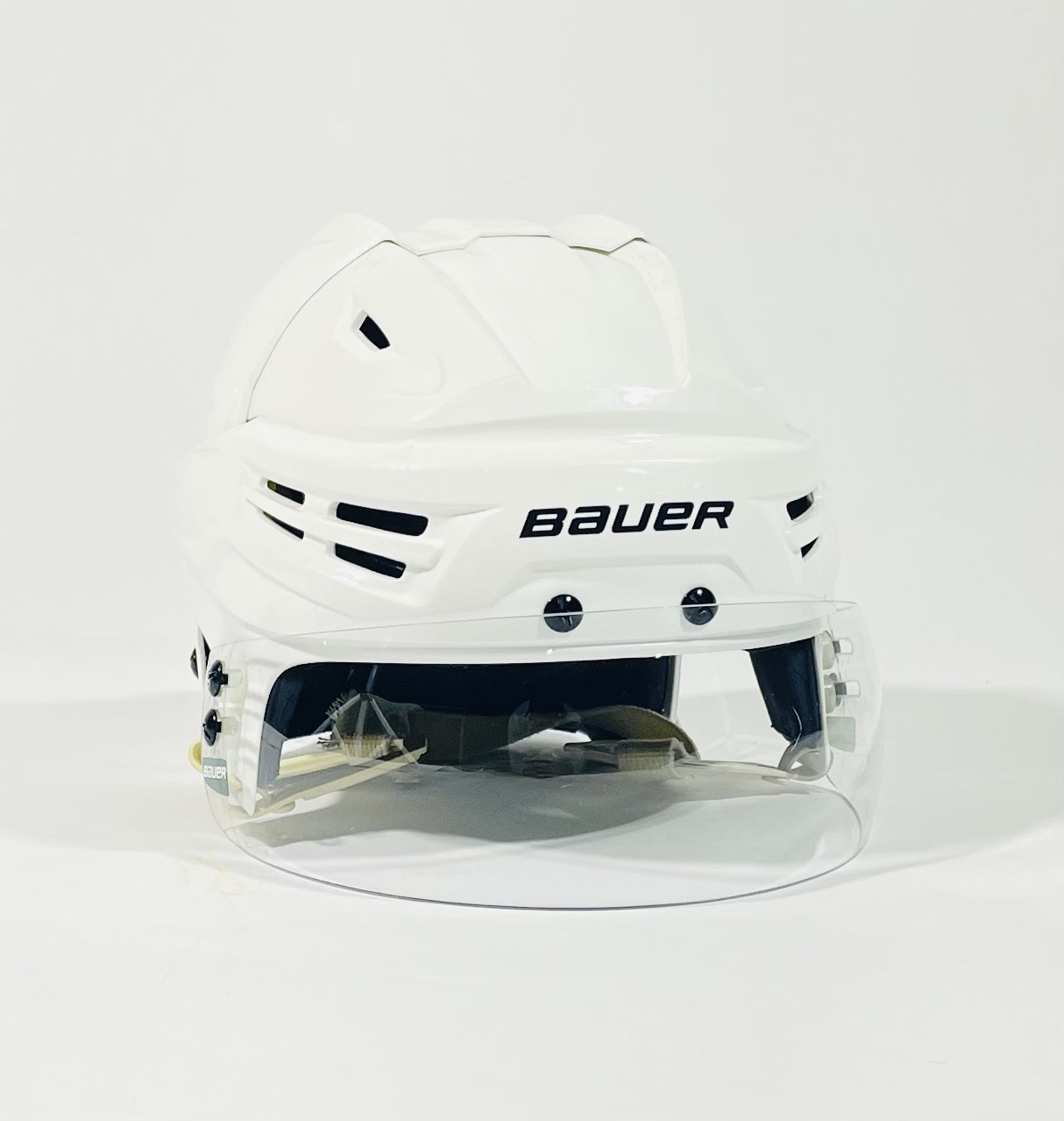 Medium Bauer ReAkt Helmet w/Bauer Visor NHL Pro Stock Minnesota