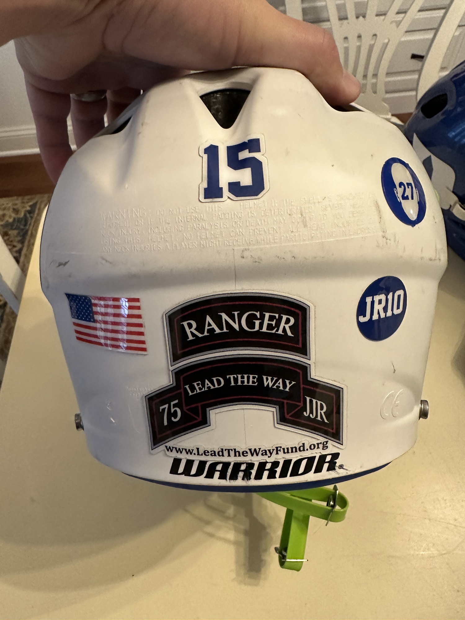 Duke Game Worn Warrior Helmet By Myles Jones SidelineSwap