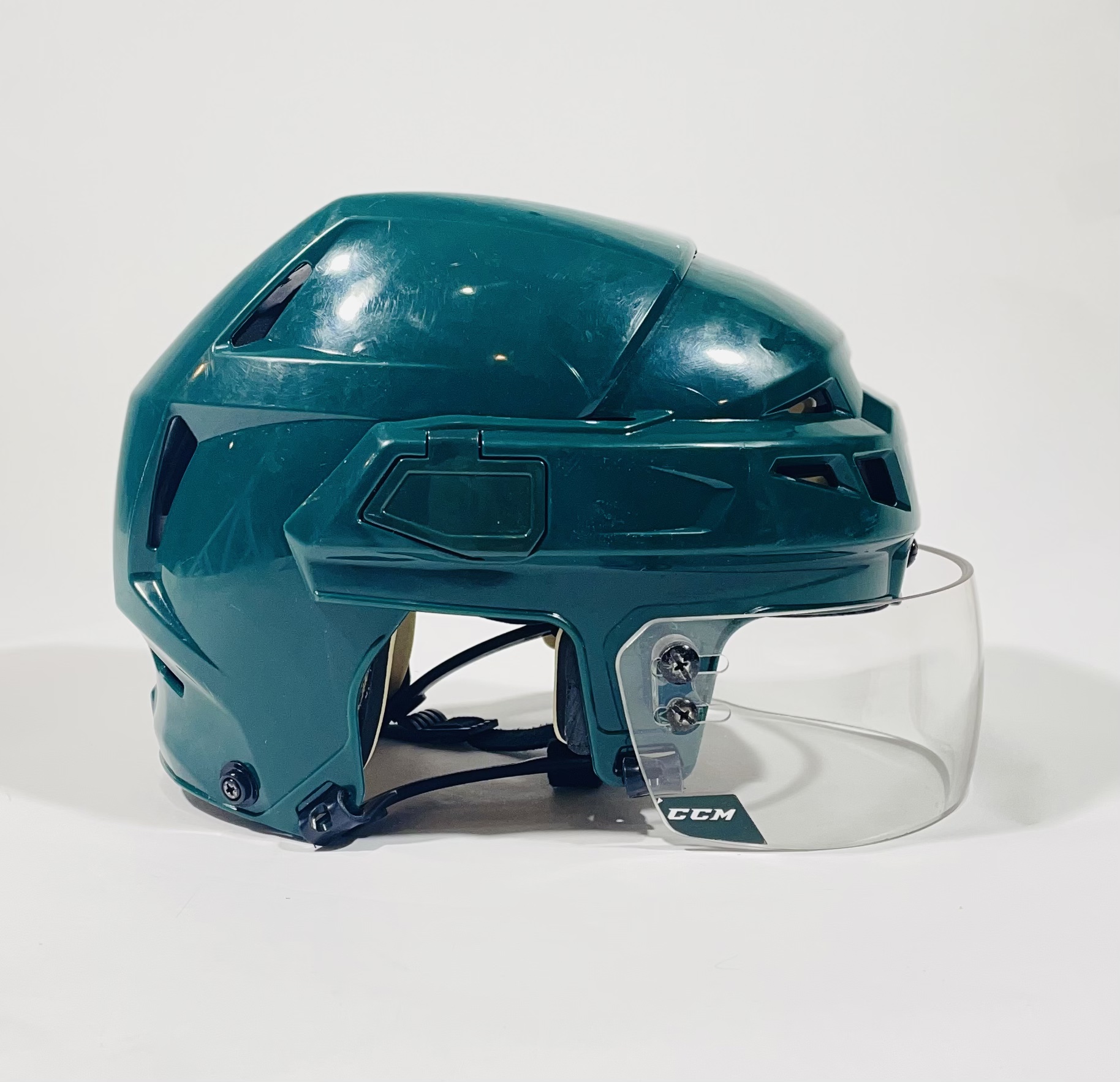 Small CCM V08 Helmet w/Visor NHL Pro Stock Minnesota Wild