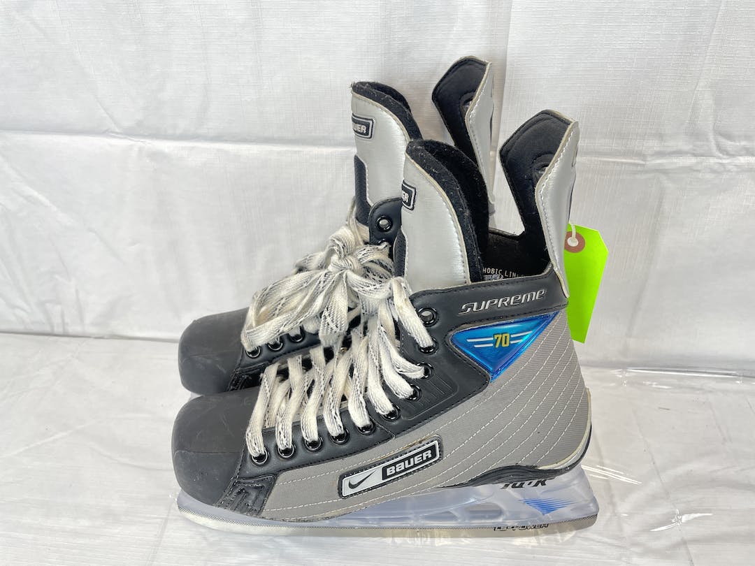 Used Bauer Supreme 70 Mens 7.5 D Ice Hockey Skates SidelineSwap