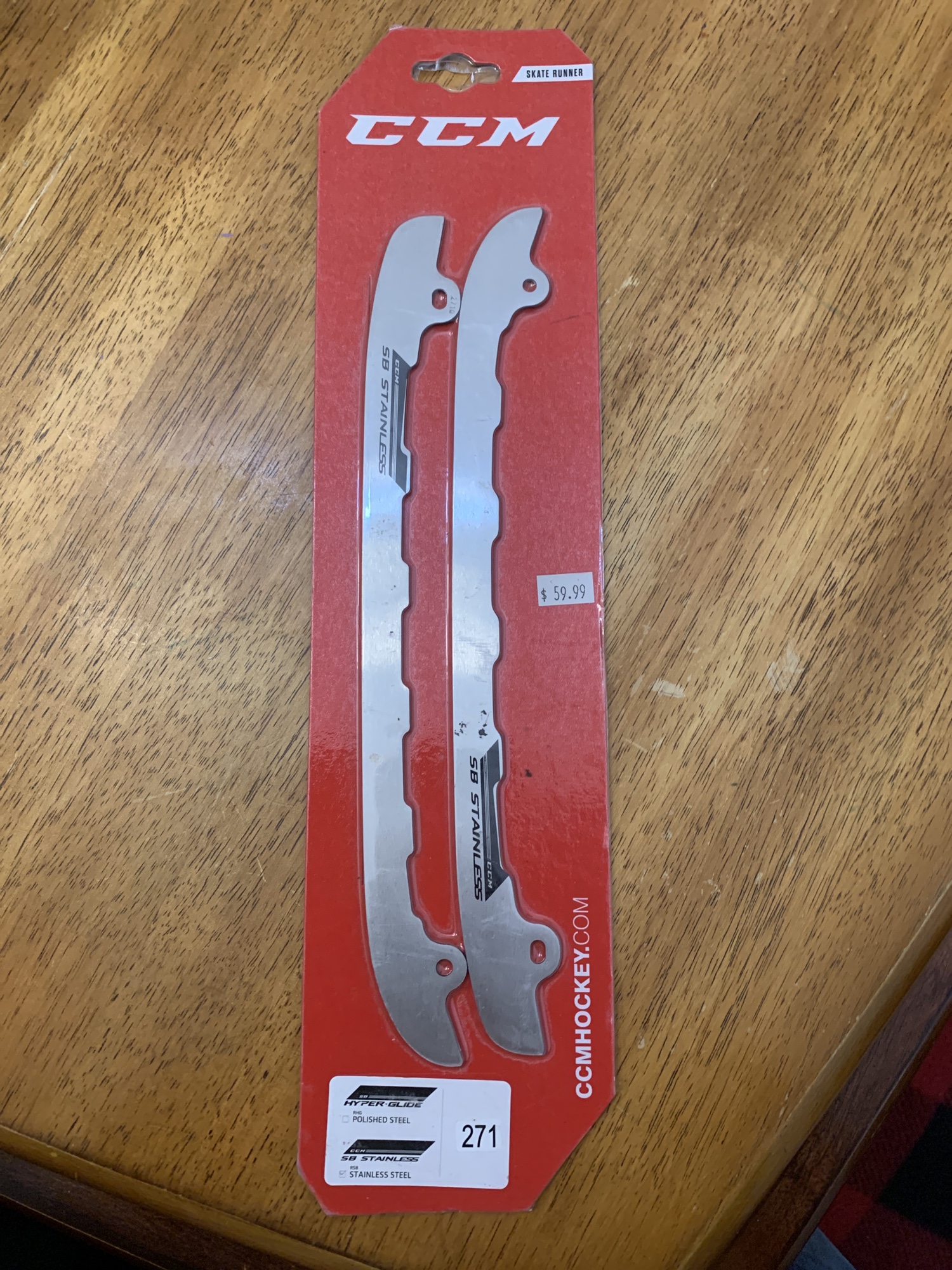 CCM sb stainless skate blades SidelineSwap