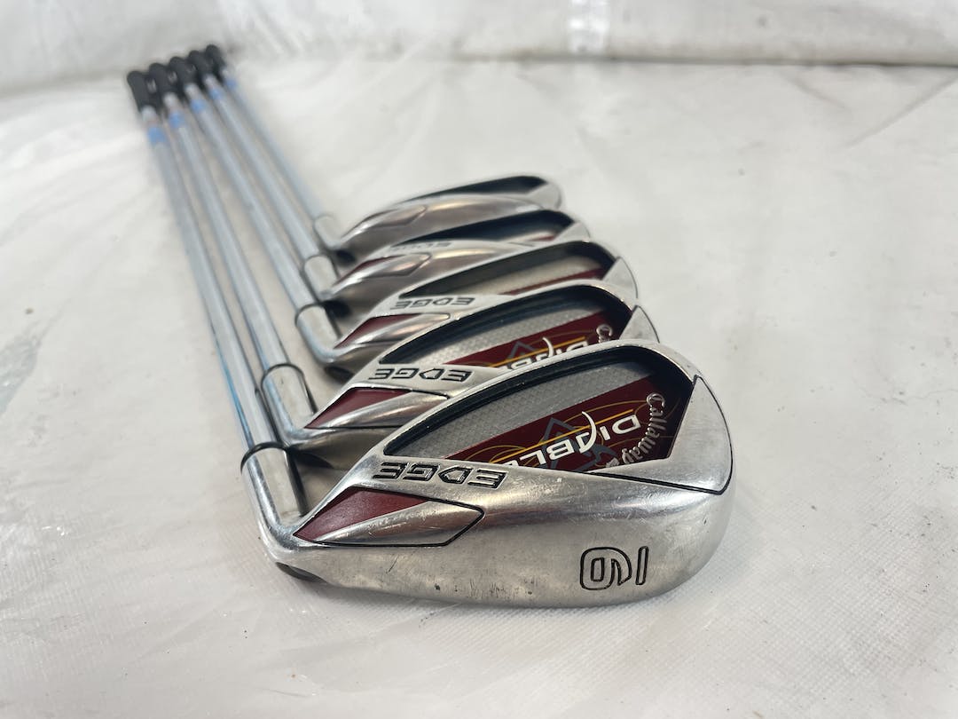 Used Callaway Diablo Edge 5i9i Uniflex Steel Shaft Golf Iron Set Irons