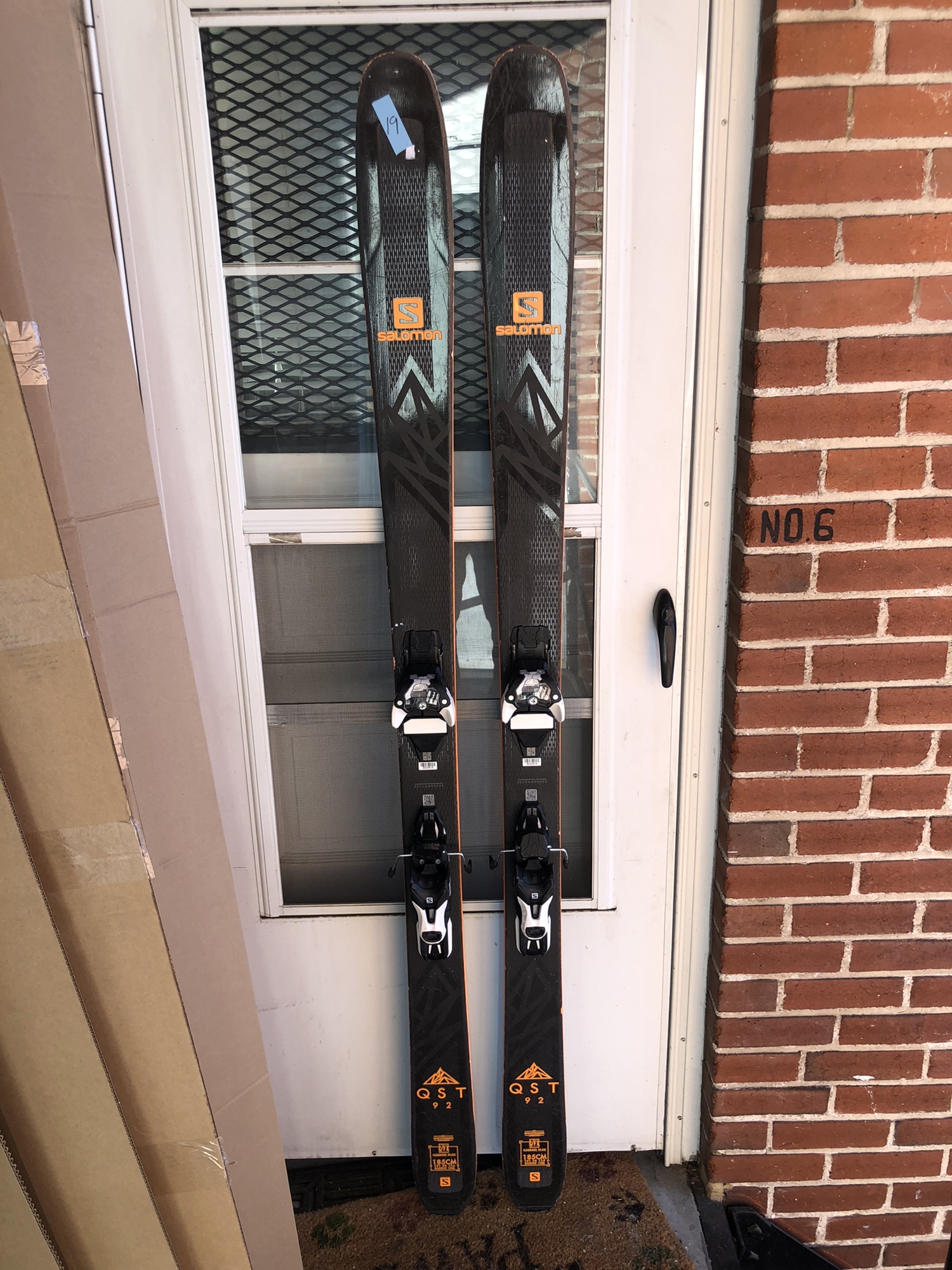 Salomon QST 92 185cm with Adjustable Salomon Warden Bindings SidelineSwap