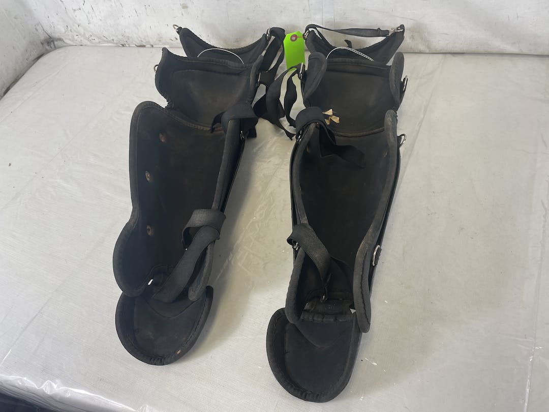 Used Allstar Lgw14.5fp 14.5" Fastpitch Softball Catcher's Leg Guards