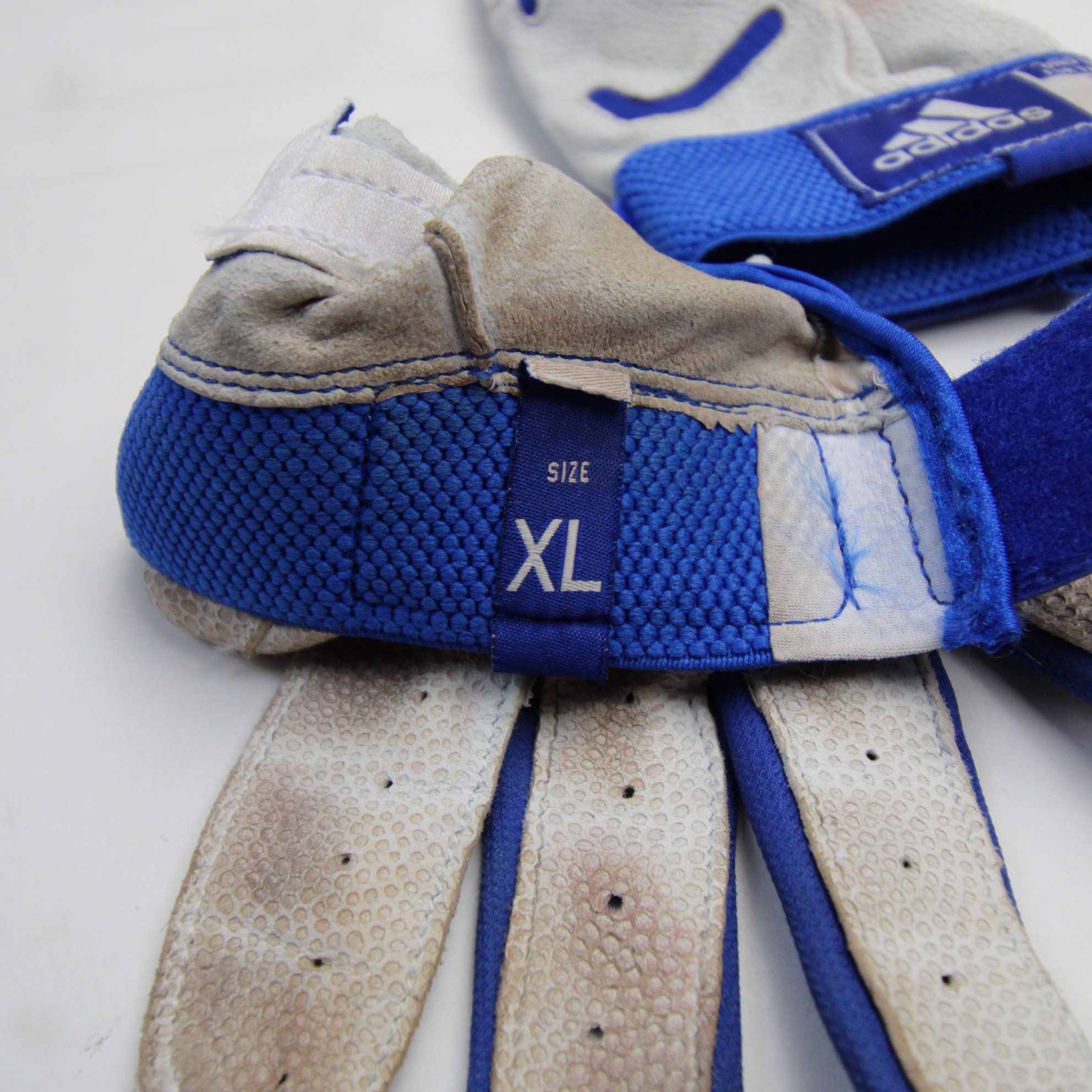 adidas Gloves Batting Men's Light Gray/Blue Used XL SidelineSwap
