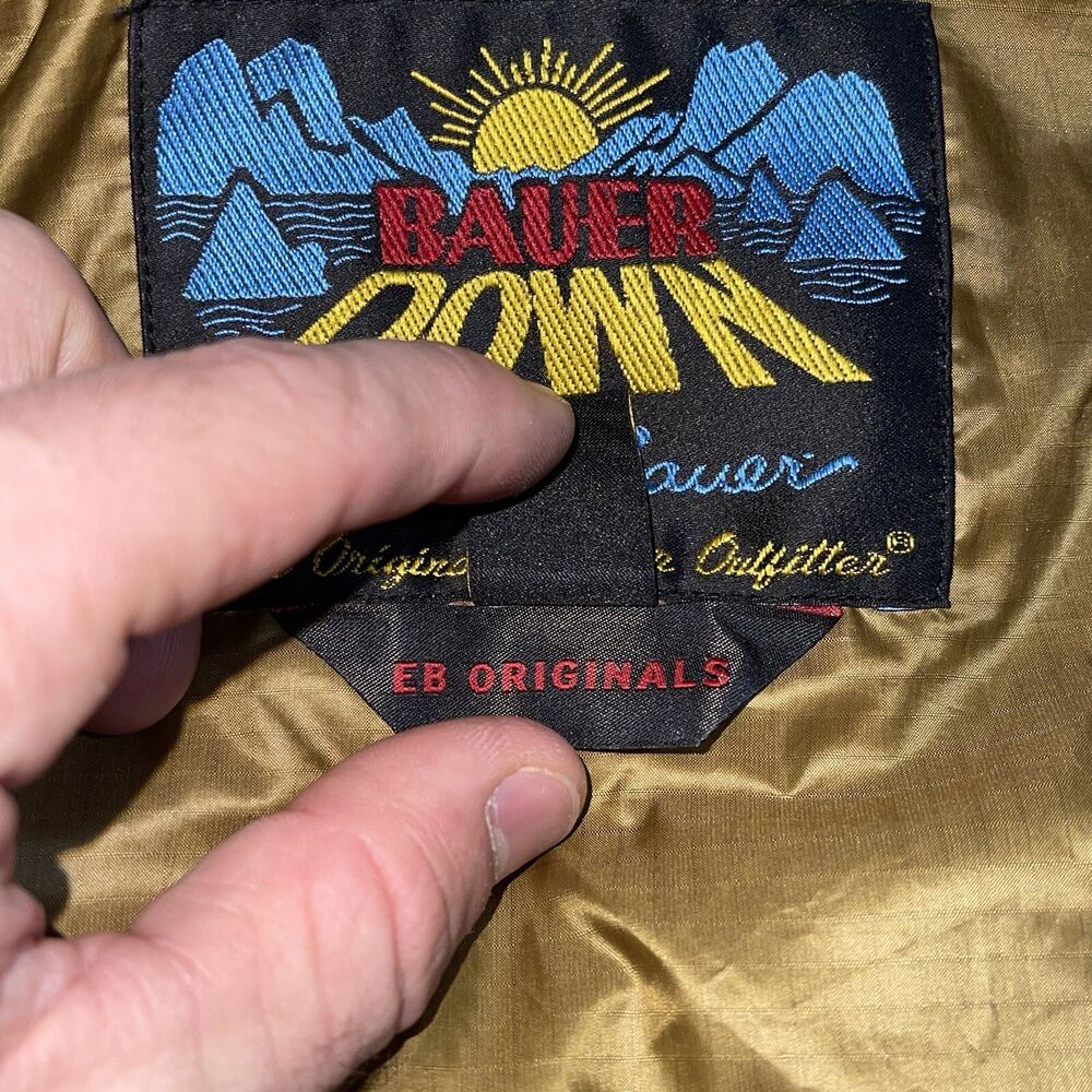 Eddie Bauer Men’s Size XL Down Jacket 1936 Skyliner Model Black Quilted