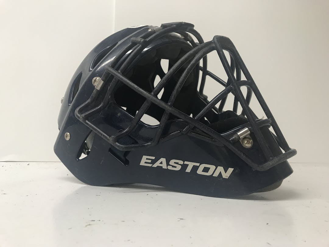 Used Easton Navy Helmet Md Catcher's Equipment SidelineSwap