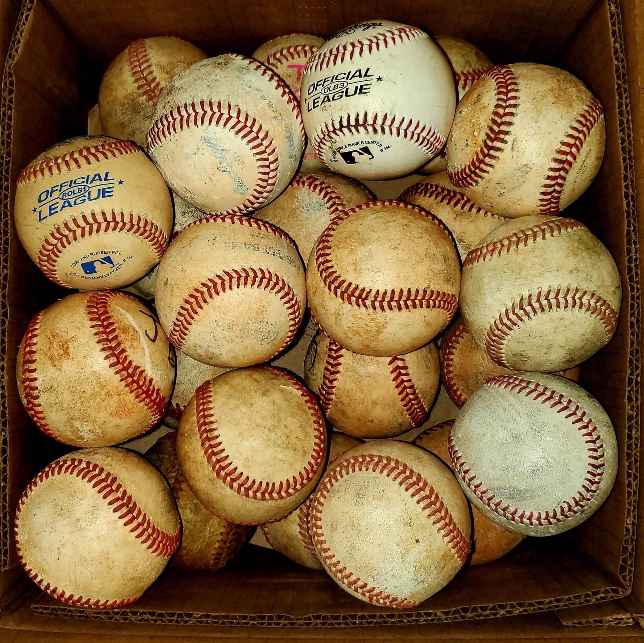 Used Leather Baseballs 24 Pack (2 Dozen) SidelineSwap
