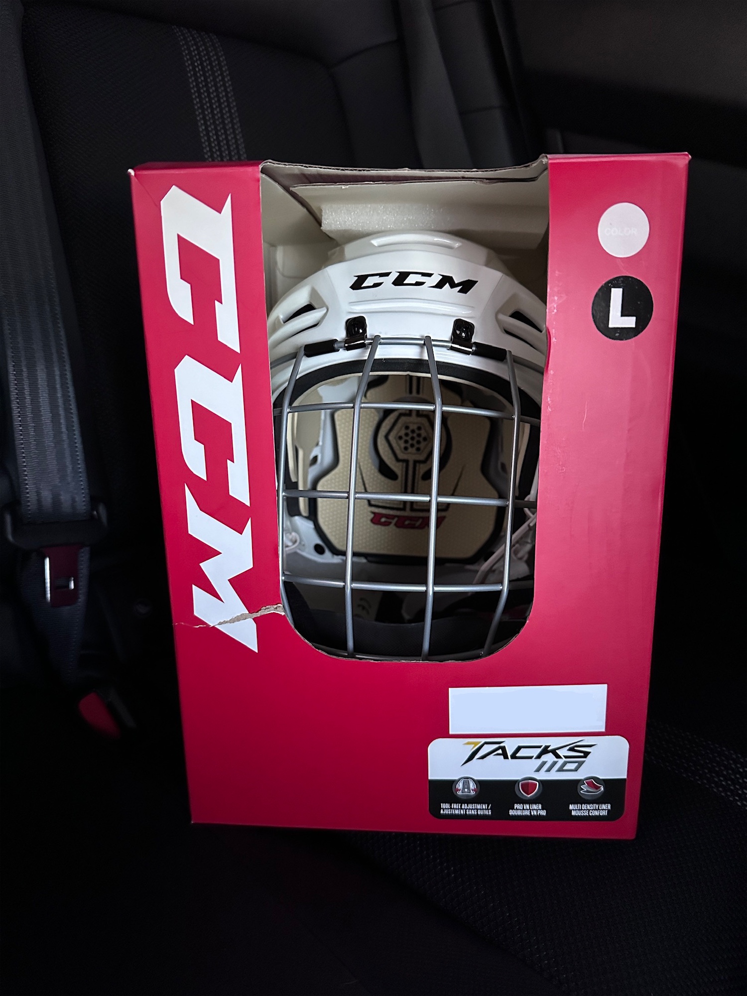 New CCM Tacks 110 Hockey Helmet Combo Large SidelineSwap