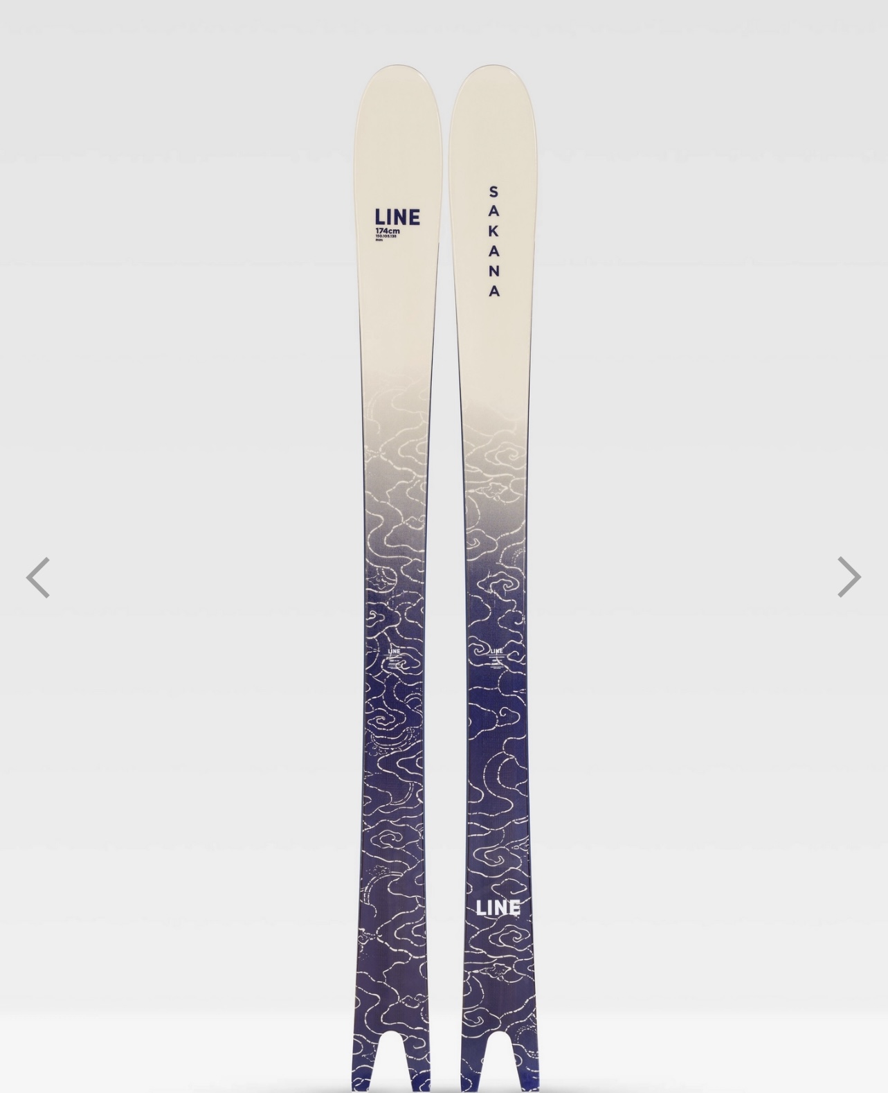 New Line 174 cm All Mountain Sakana Skis Without Bindings SidelineSwap