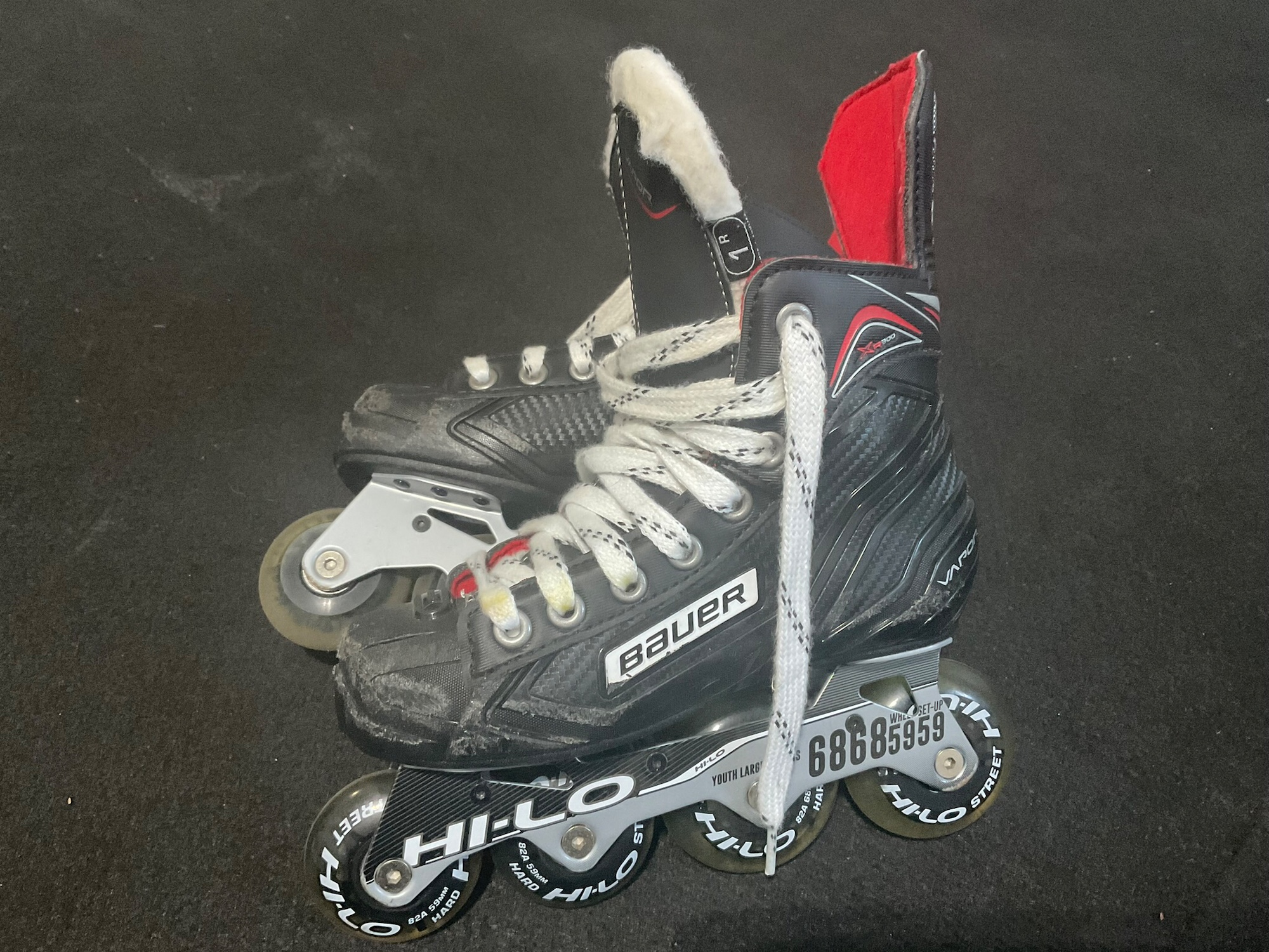 Bauer vapor youth inline skates size 1 SidelineSwap