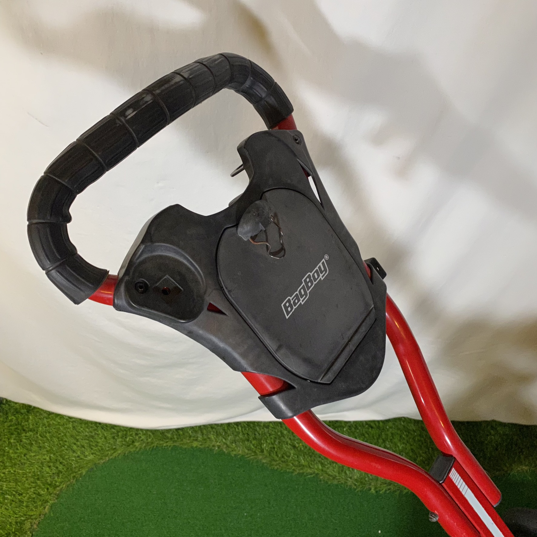 Bagboy Sidekick Golf Push Cart 3 Wheel Easy Fold Up With Storage Bag