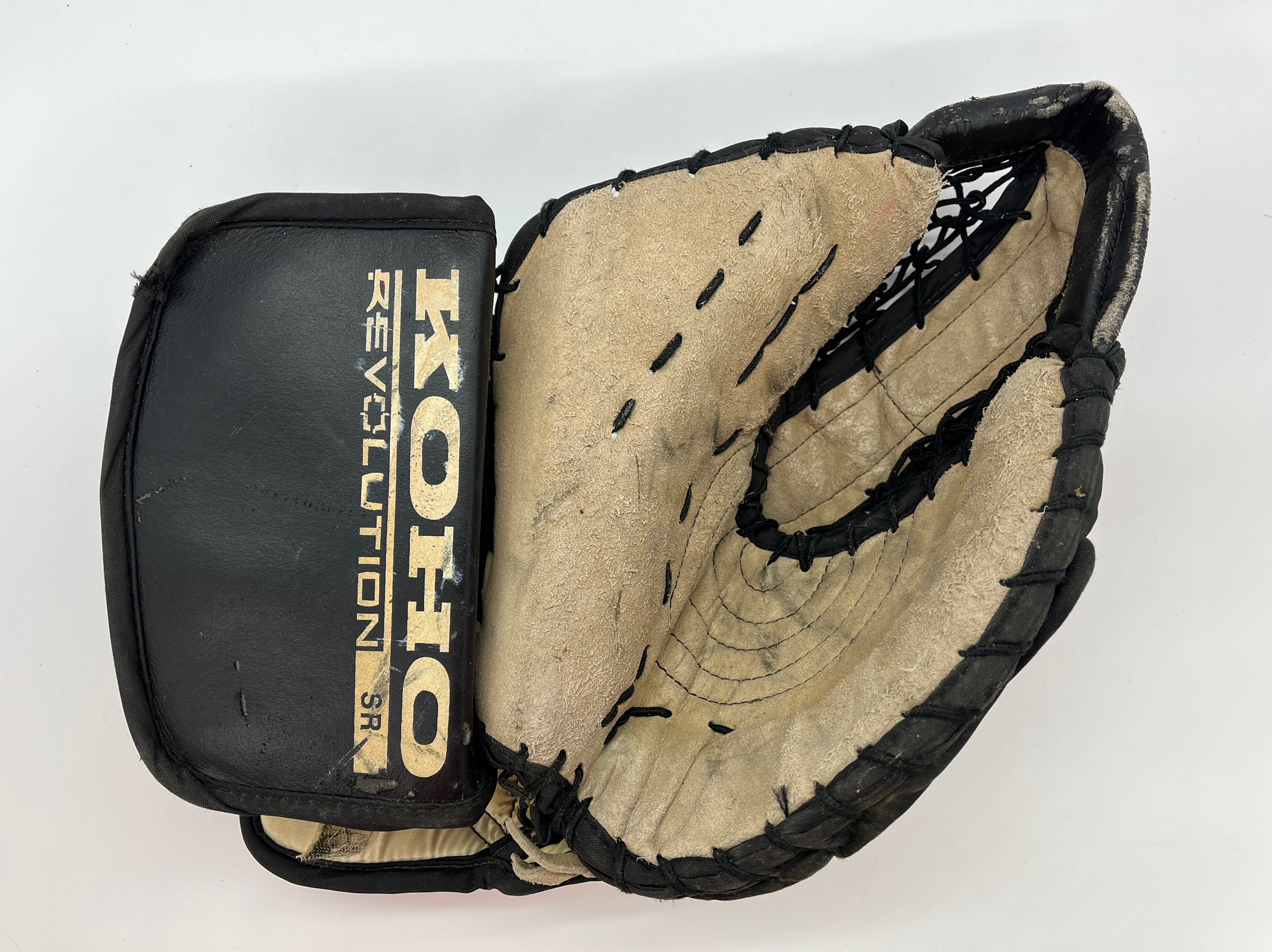 VINTAGE Koho Revolution LARGE Goalie Blocker and Glove Set BLACK