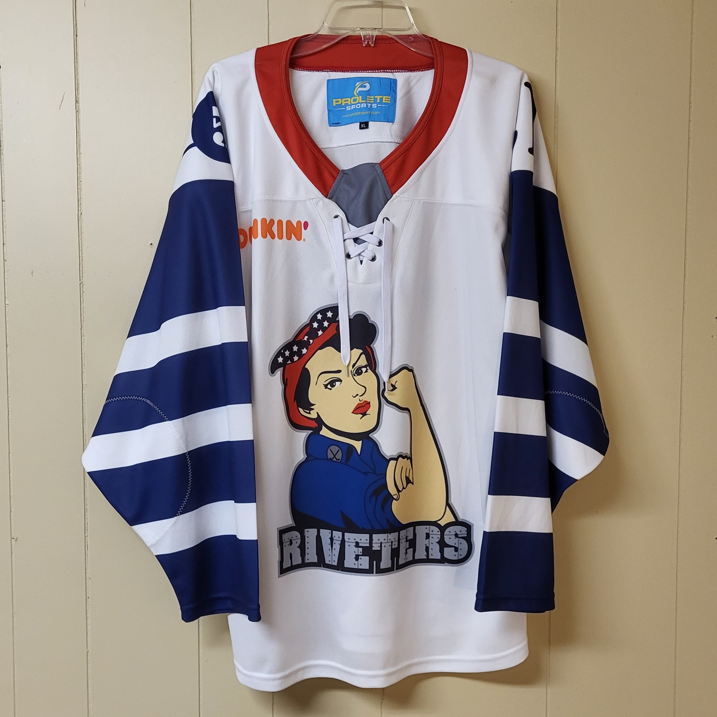 Brooke Avery Metropolitan Riveters NWHL Game Worn Jersey Size XL