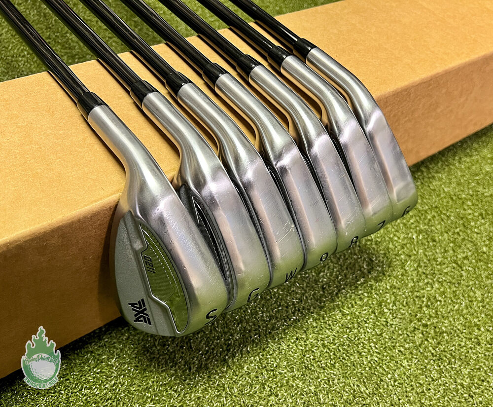 Used LH PXG 0211 Dual COR Irons 6PW/GW/SW Cypher 5.0 Senior Graphite