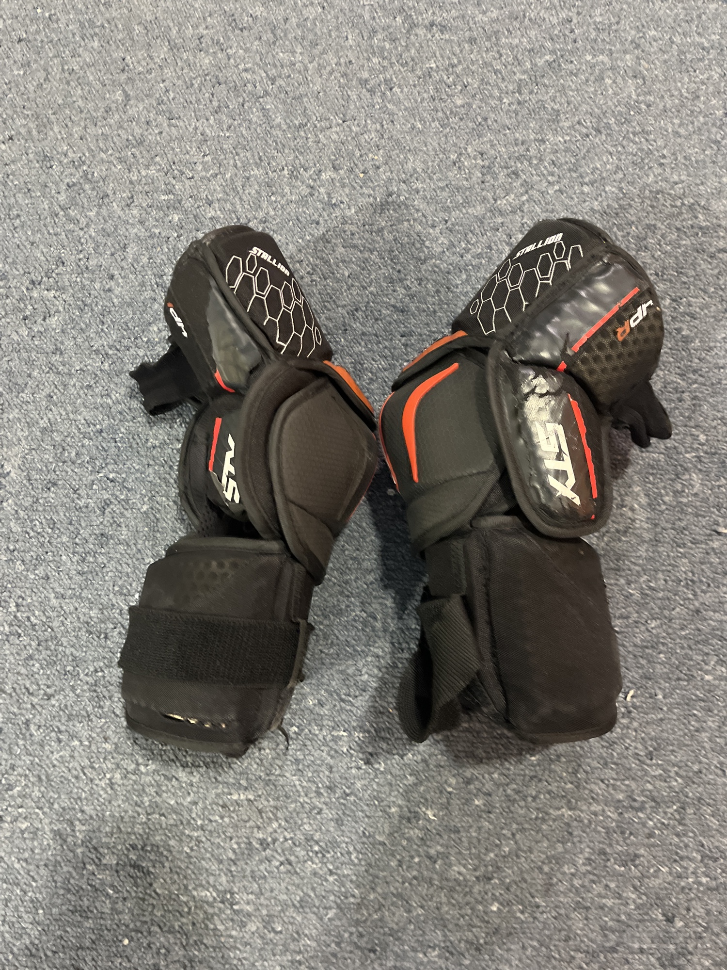 Used STX Stallion HPR Pro Stock Elbow Pads Colorado Avalanche McDermid
