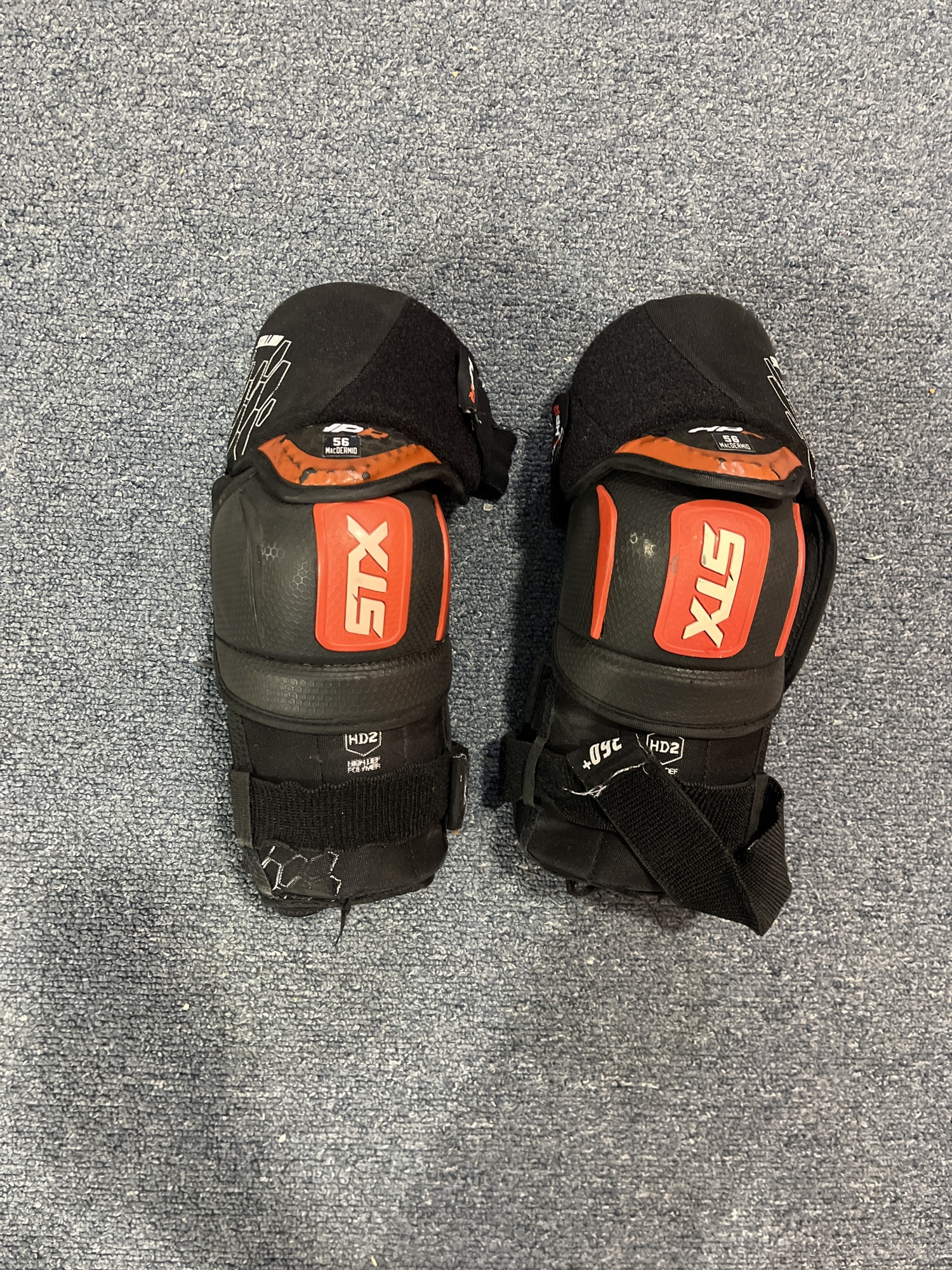 Used STX Stallion HPR Pro Stock Elbow Pads Colorado Avalanche McDermid