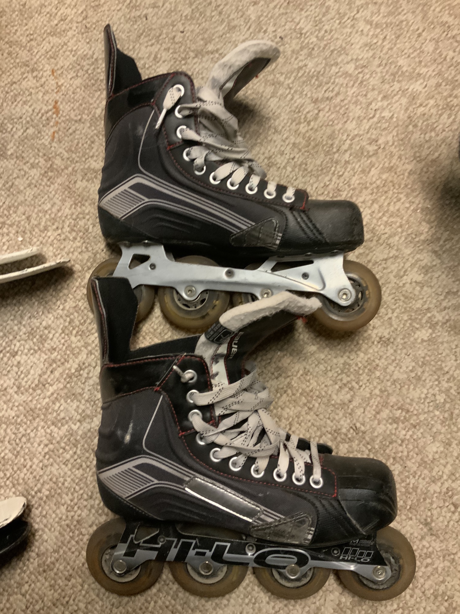 Used Bauer Regular Width Size 7 Inline Skates SidelineSwap