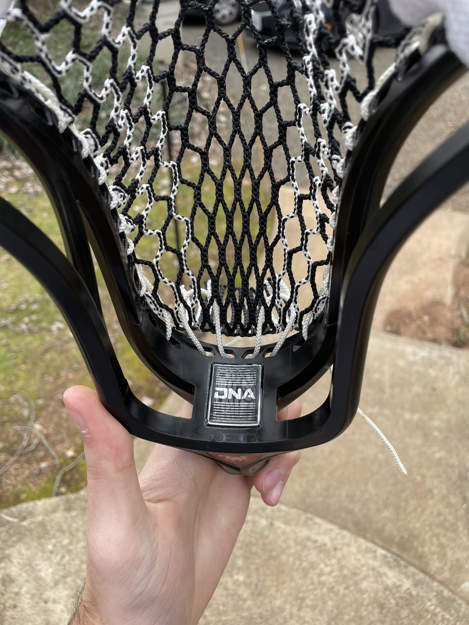 BN ECD DNA strung with ECD black and white striker mesh SidelineSwap
