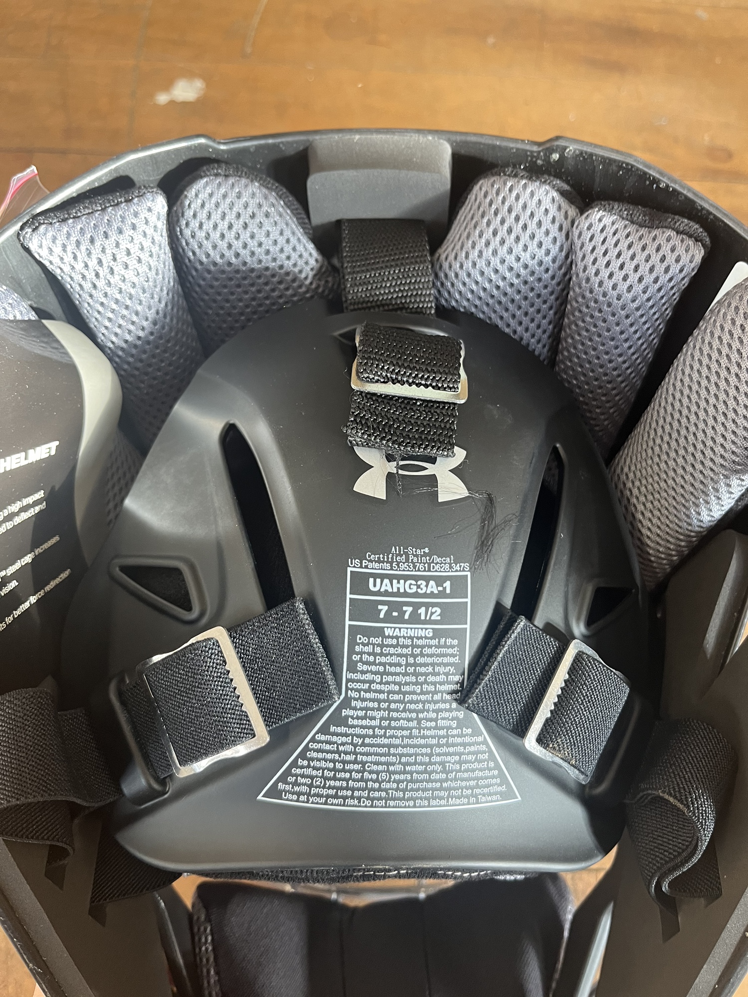 New Under Armour Adult UAHG3A Black Catcher's Helmet SidelineSwap