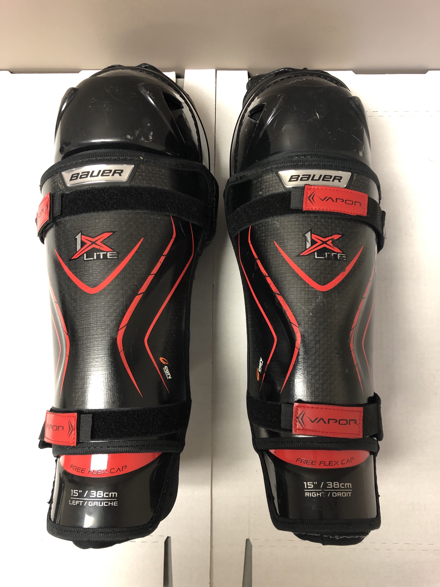 Senior Bauer Vapor 1x Lite Hockey Shin Pads 15" guards | SidelineSwap
